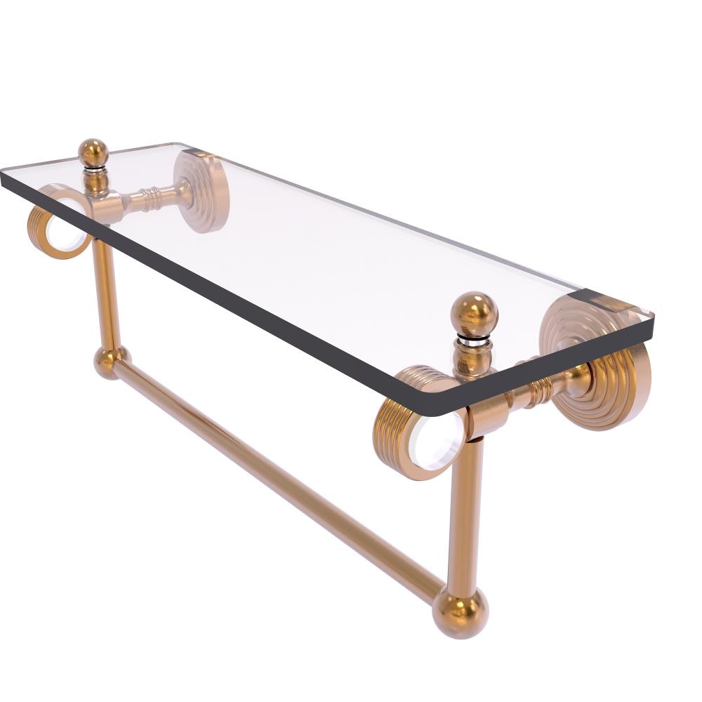 Allied Brass PG-1TBG-16-BBR Pacific Grove Brushed Bronze Wall mount Bathroom Shelf ( 16-in x 6.4-in x 5-in )