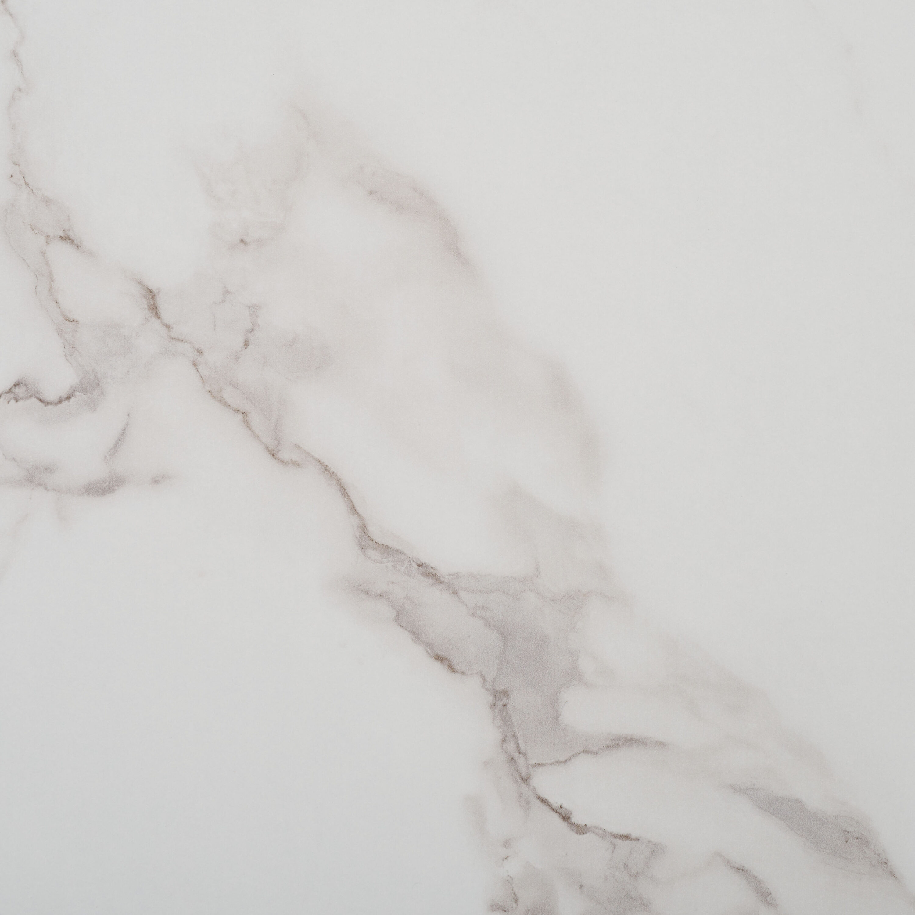 White Faux Marble and Black Metal Coffee Table