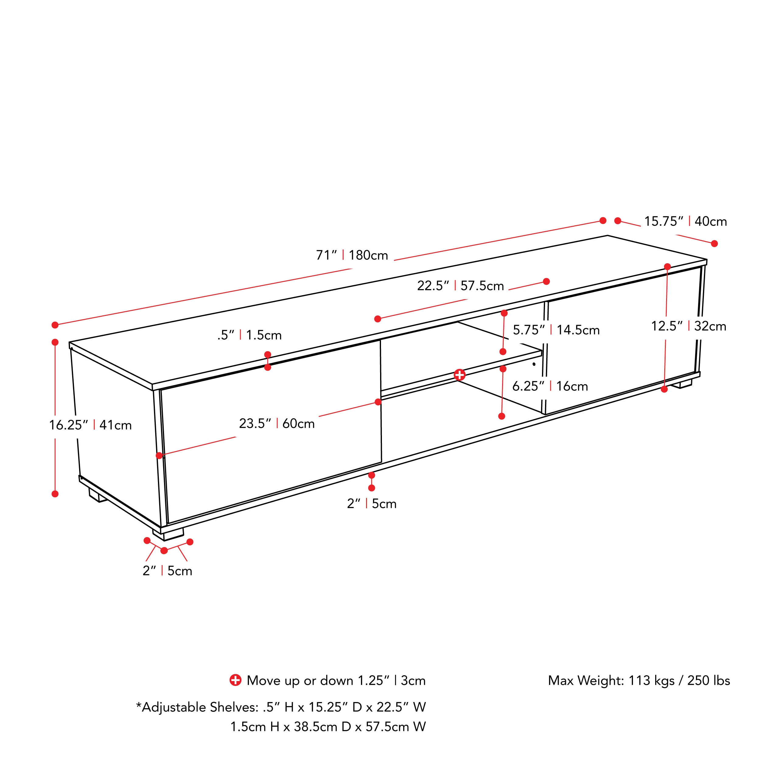 CorLiving THW-751-B Tv-Stands - View #7