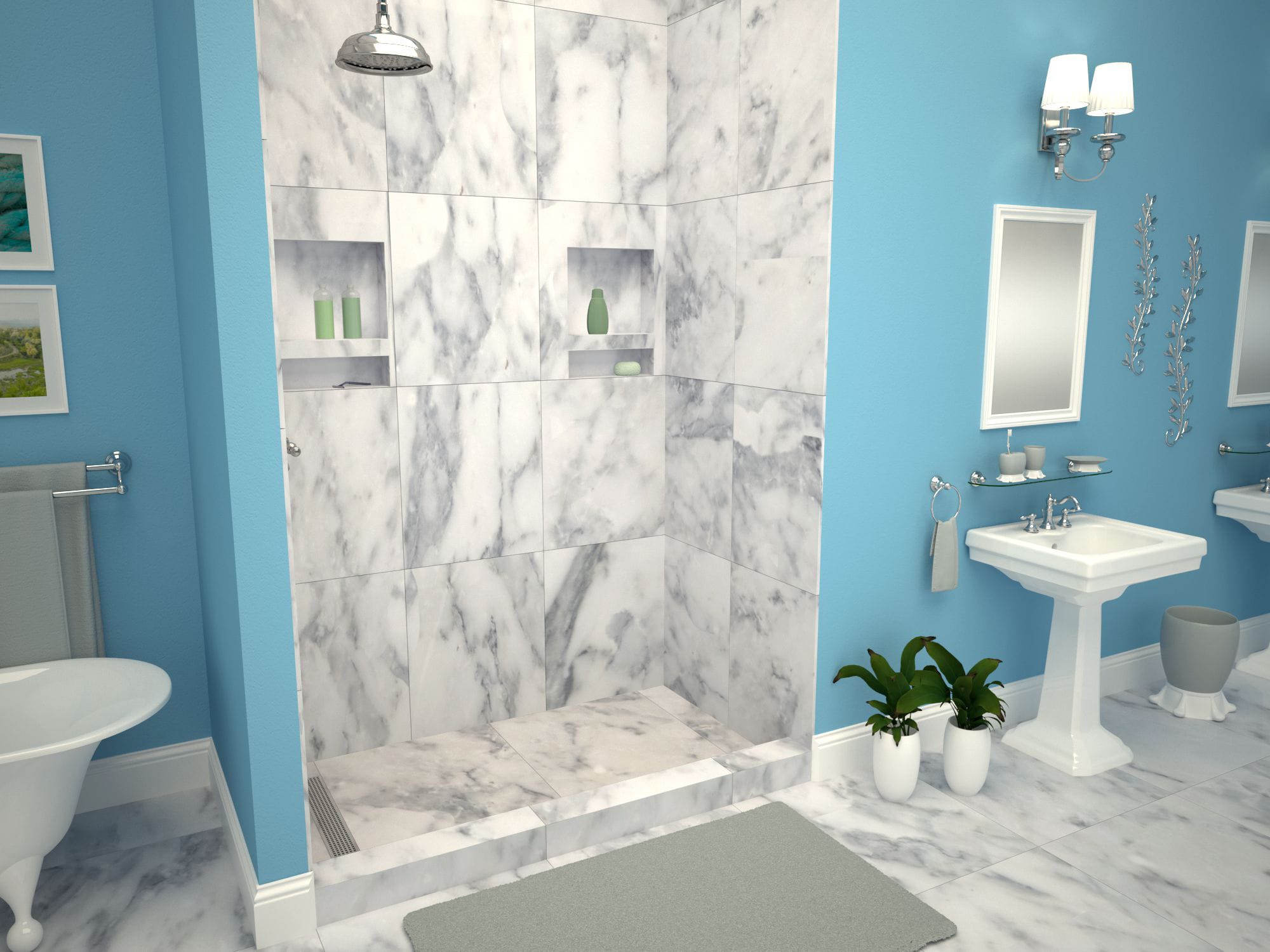 Tile Redi RT4248L-PVC-SQPC Shower-Floors - View #8