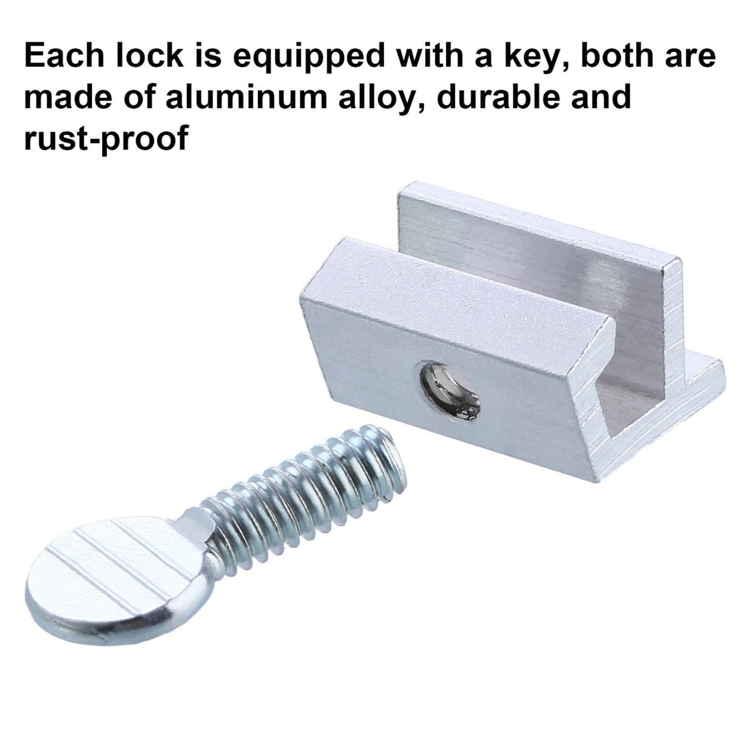 Angel Sar L2ZQYA728WSL12 Horizontal-Sliding-Window-Sash-Locks - View #5