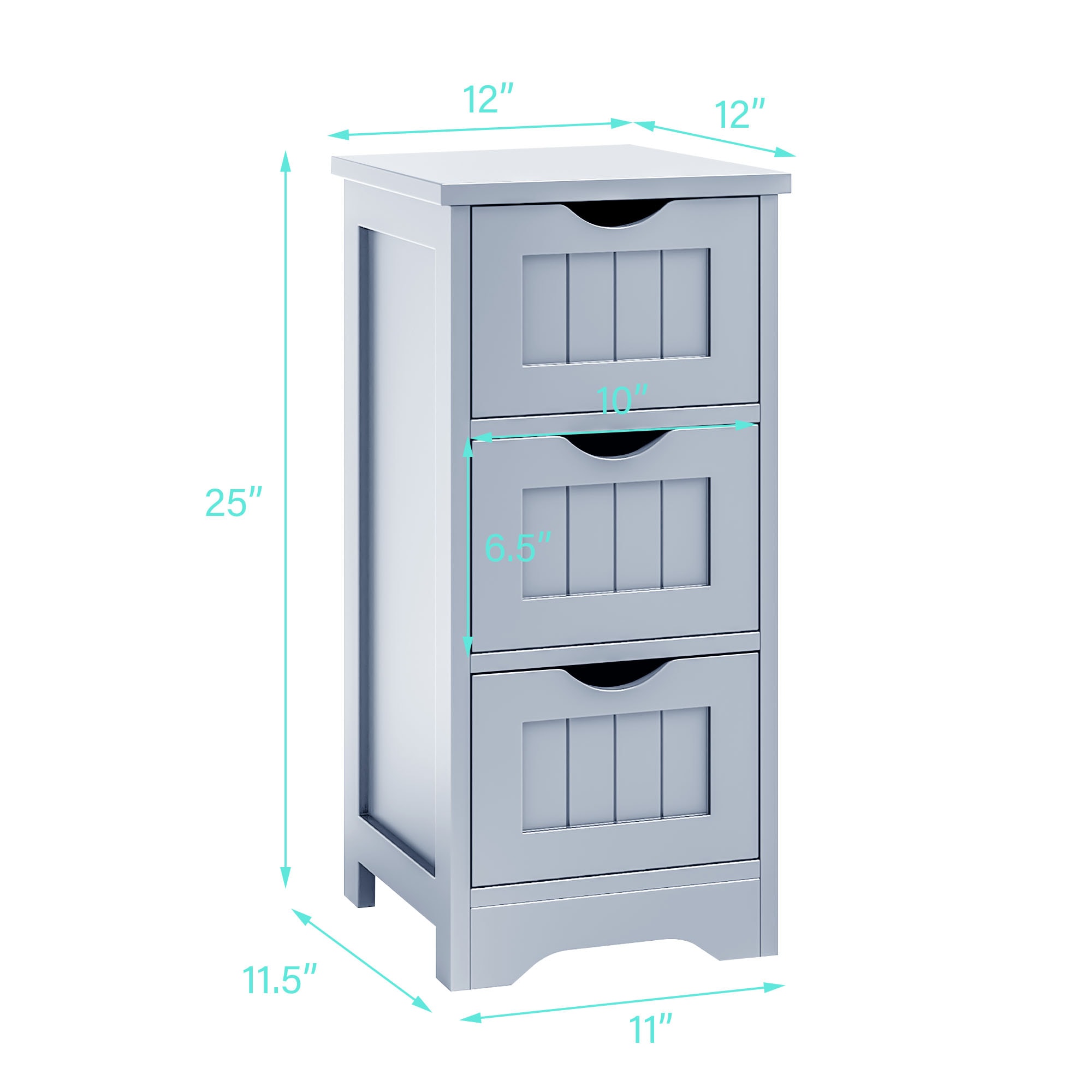 WELLFOR OUJ66968GR Linen-Cabinets - View #2