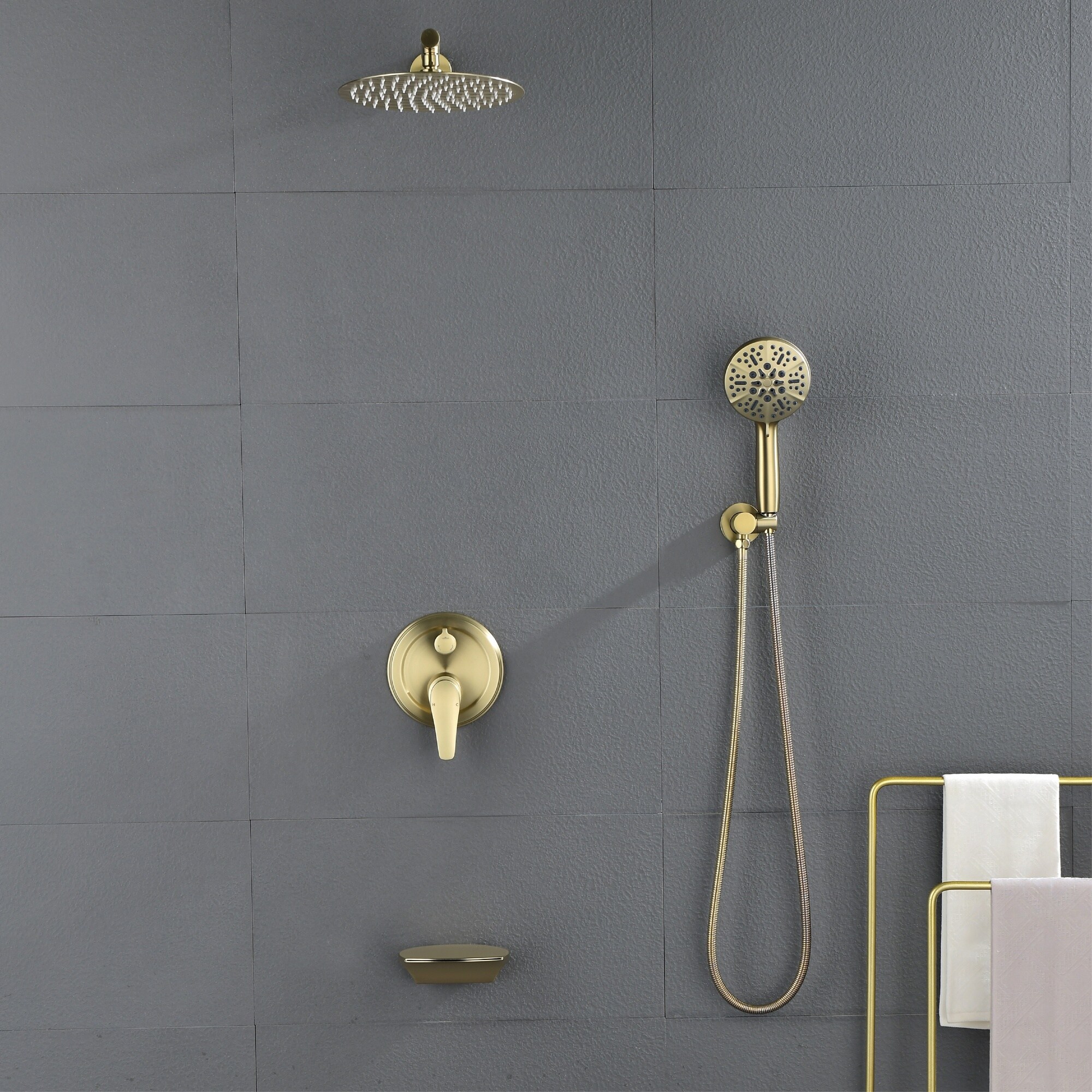 Boyel Living BL88054BG-12 Showerhead-Bar-Panels - View #2