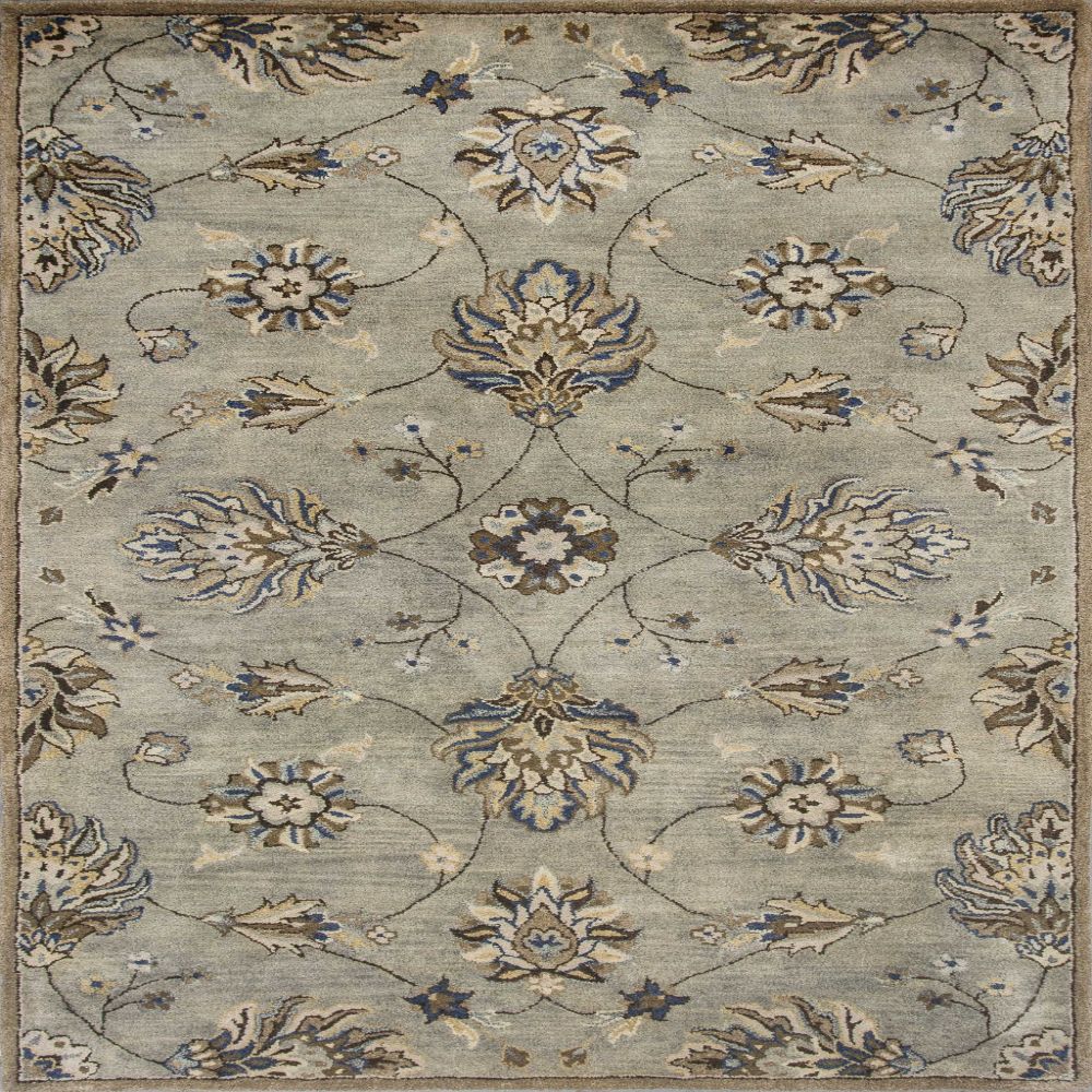 HomeRoots 352327 Bernadette 3 X 5 (ft) Wool Gray and Ivory Indoor Trellis Area Rug