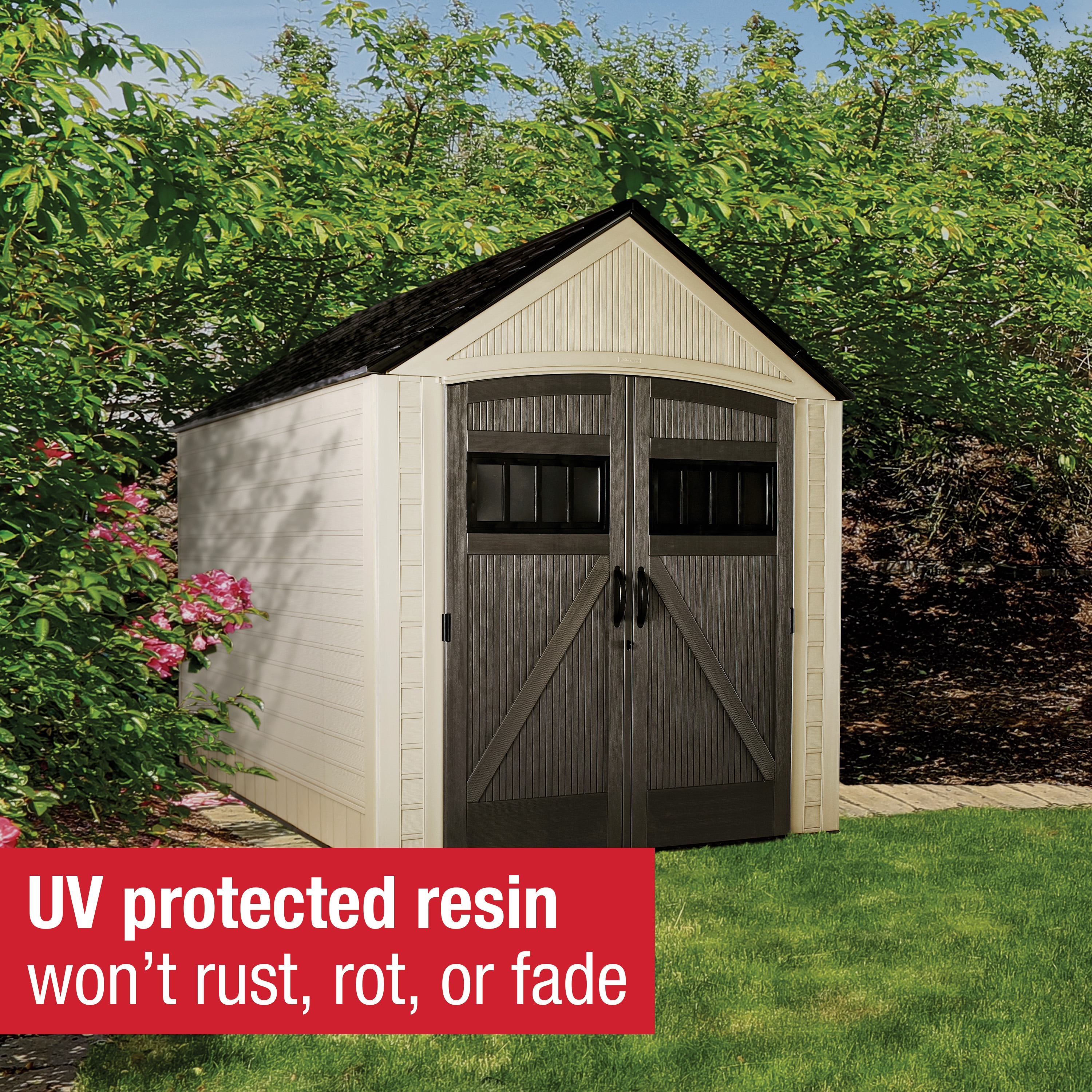 Rubbermaid 2035895 Vinyl-Resin-Storage-Buildings - View #4