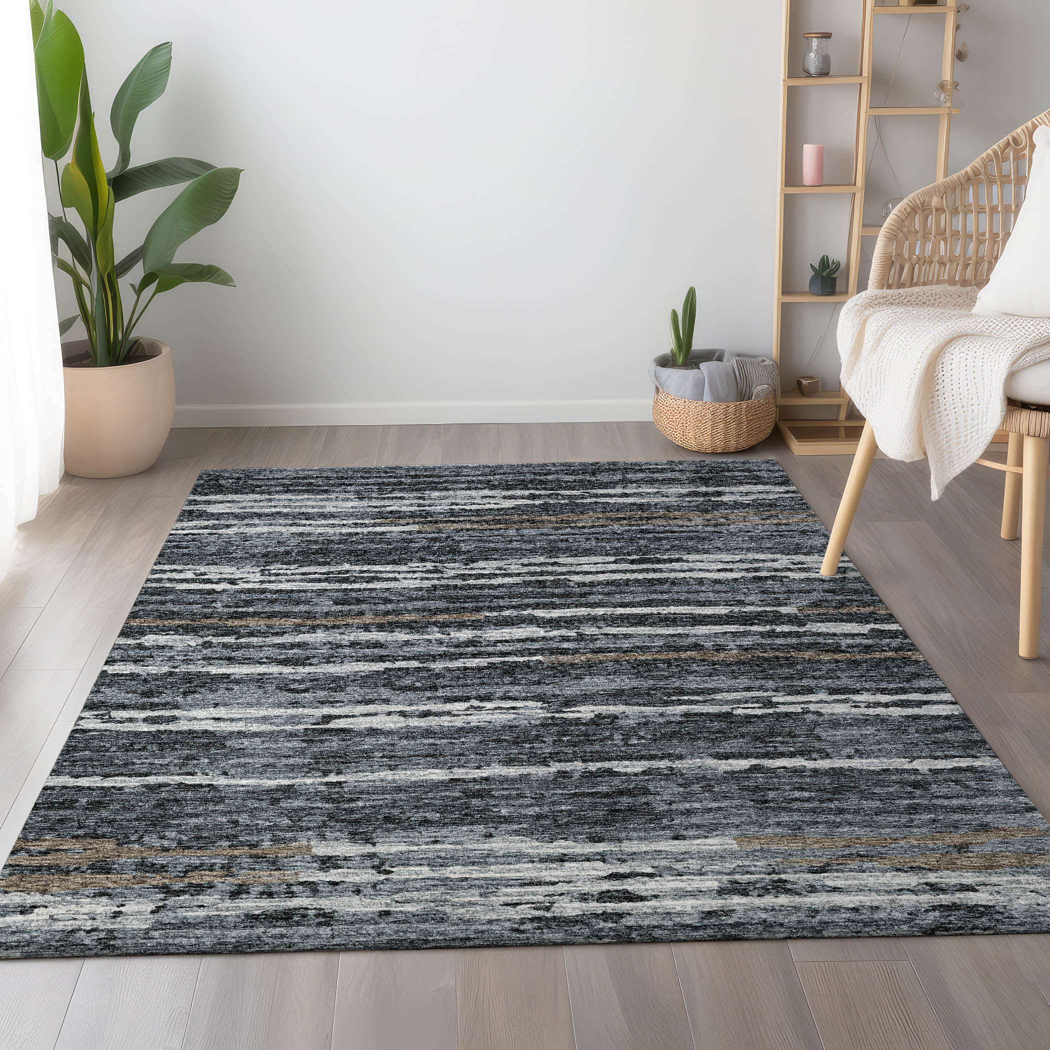 Addison Rugs AMF75SH9X12 Mayfield AMF75SH 9 x 12 (ft) Loomed Polyester Shadow Rectangular Indoor Abstract Machine washable Area rug