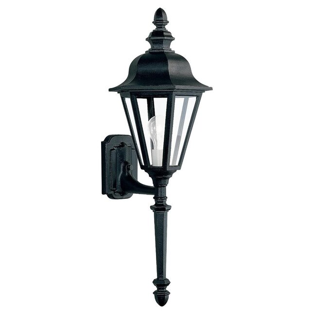 Sea Gull Lighting Brentwood 28-in H Black Medium Base (E-26) Outdoor Wall Light ENERGY STAR Sea Gull Lighting Brentwood 28-in H Black Medium Base (E-26) Outdoor Wall Light ENERGY STAR