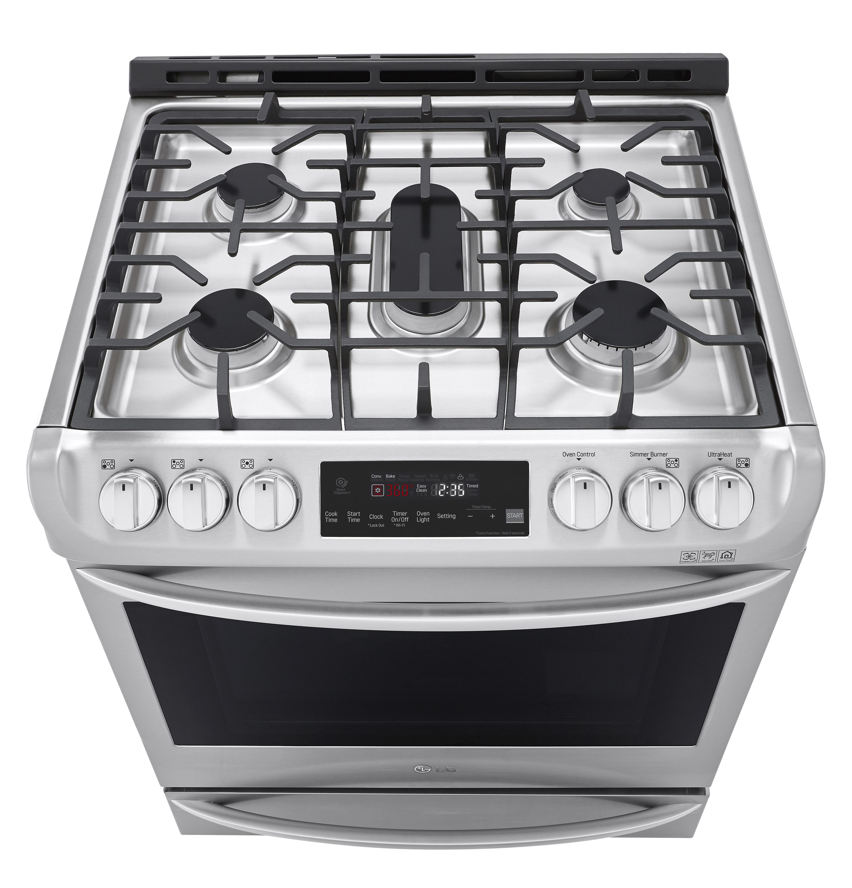 LG 30-inch Dual Fuel Range with Air Fry and ProBake® Convection LSDL63