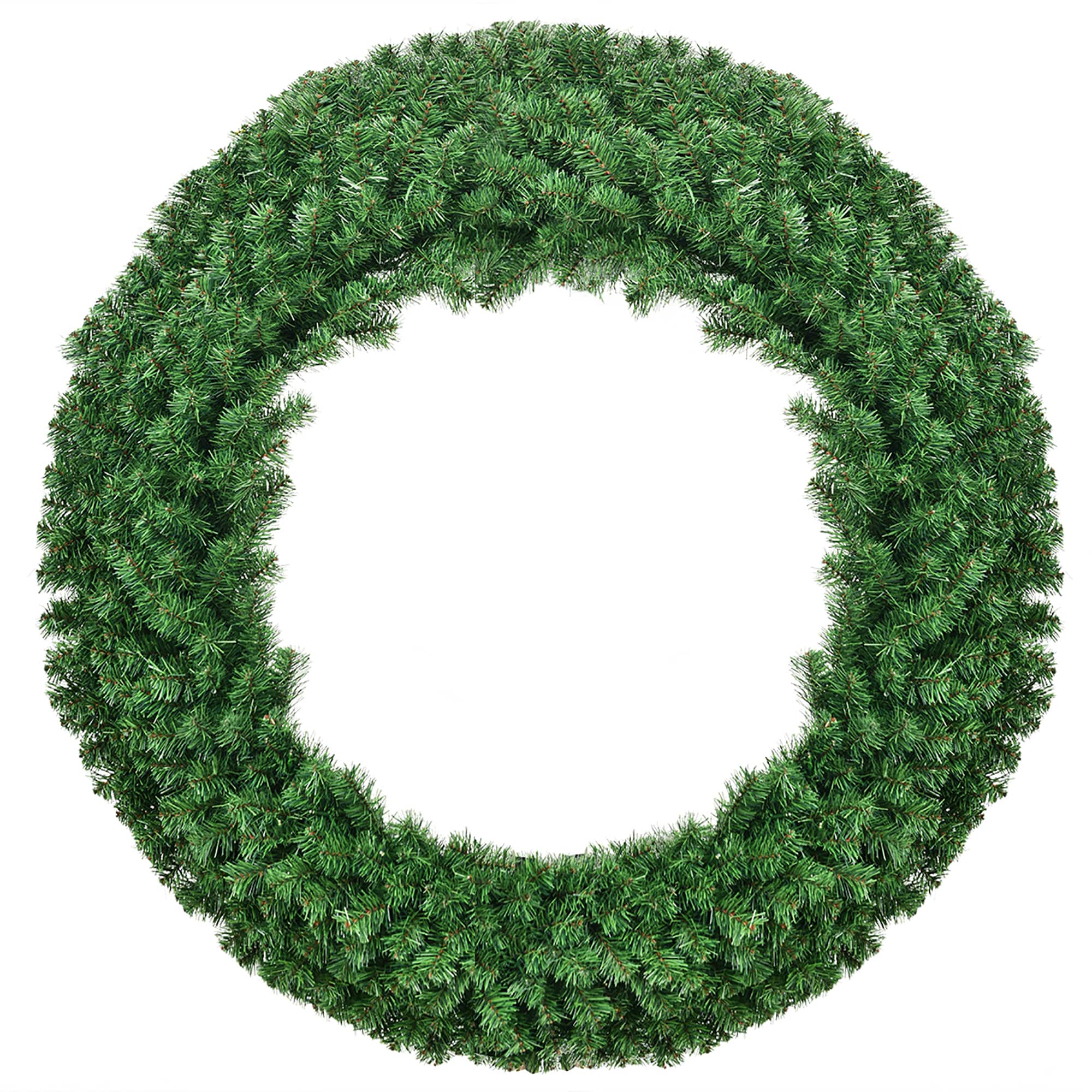 Costway CM22821 48-in Pre-lit Indoor/Outdoor Battery-operated Green Artificial Christmas Wreath