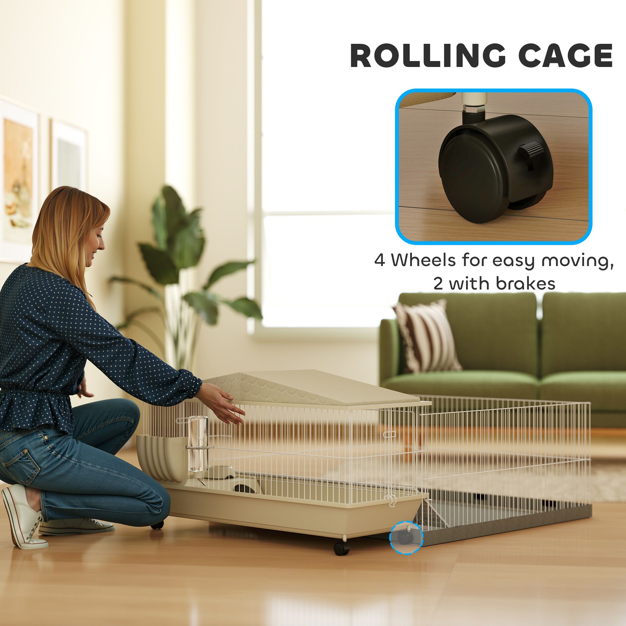 PawHut D51-478V01WT Dog-Houses - View #8