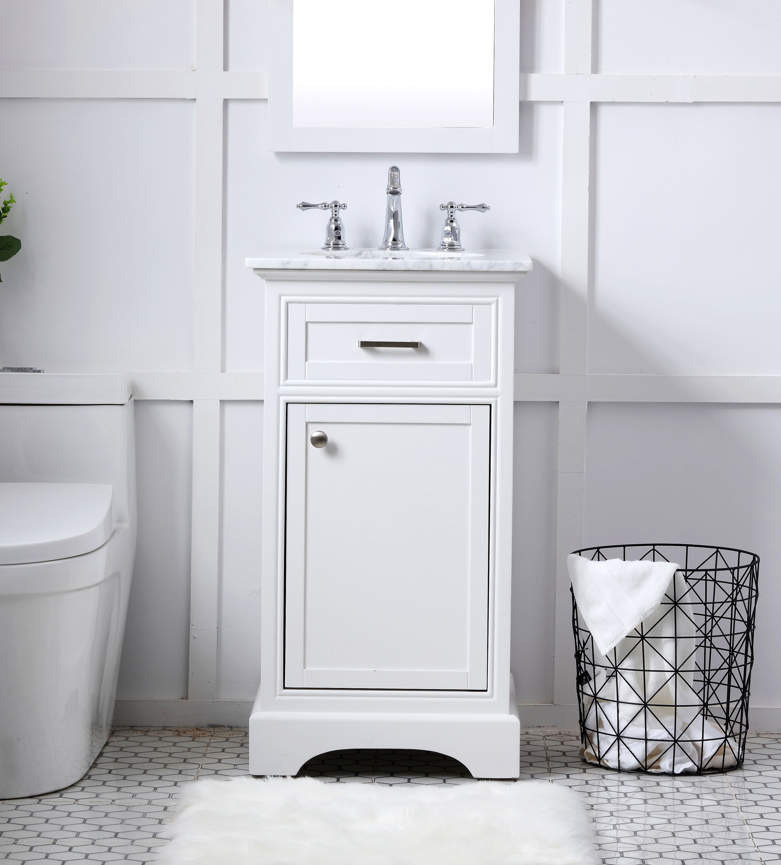 Elegant Decor HF45057WH Bath-Vanity-Combo - View #2