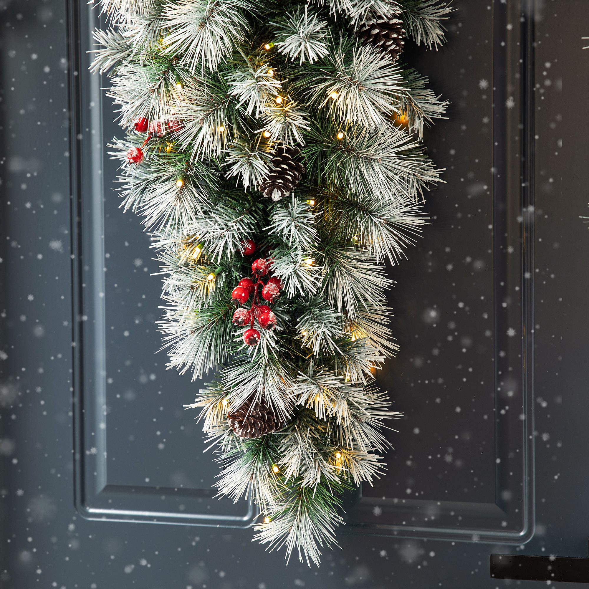 Glitzhome 2016000031 Artificial-Christmas-Garland - View #5