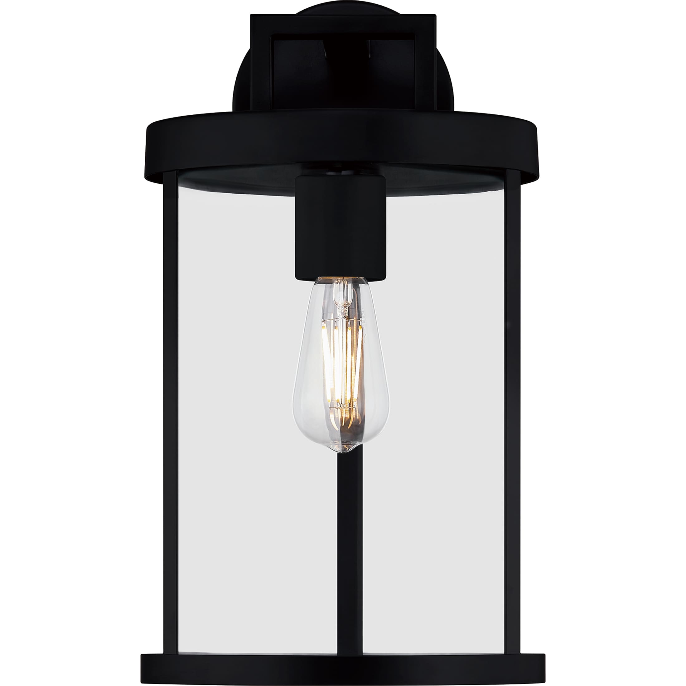 Quoizel Claire 1-Light 16.38-in Matte Black Outdoor Wall Light at