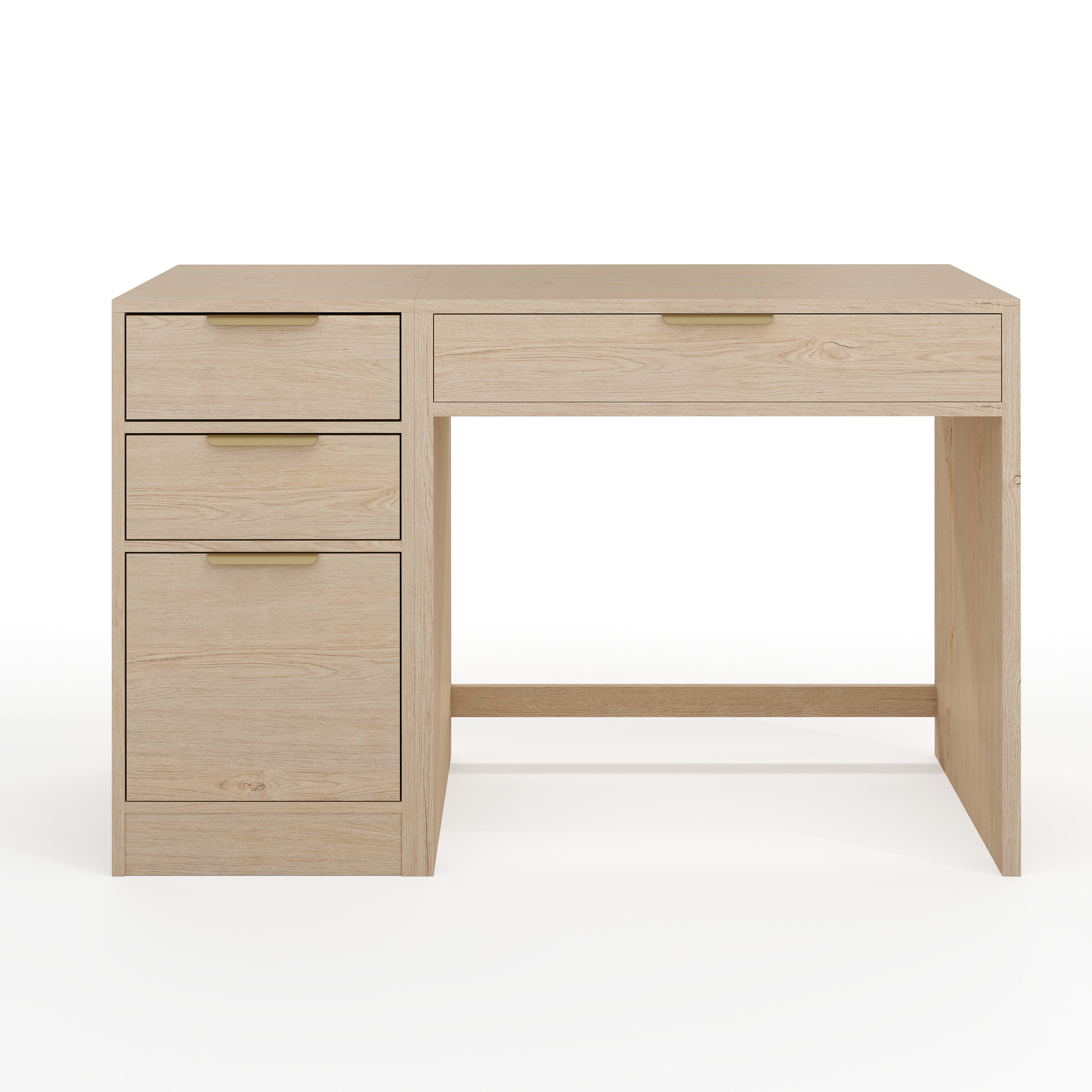 Martha Stewart 196861192678 Kayden 2 -Piece Light Natural Contemporary/Modern Home Office Furniture Set