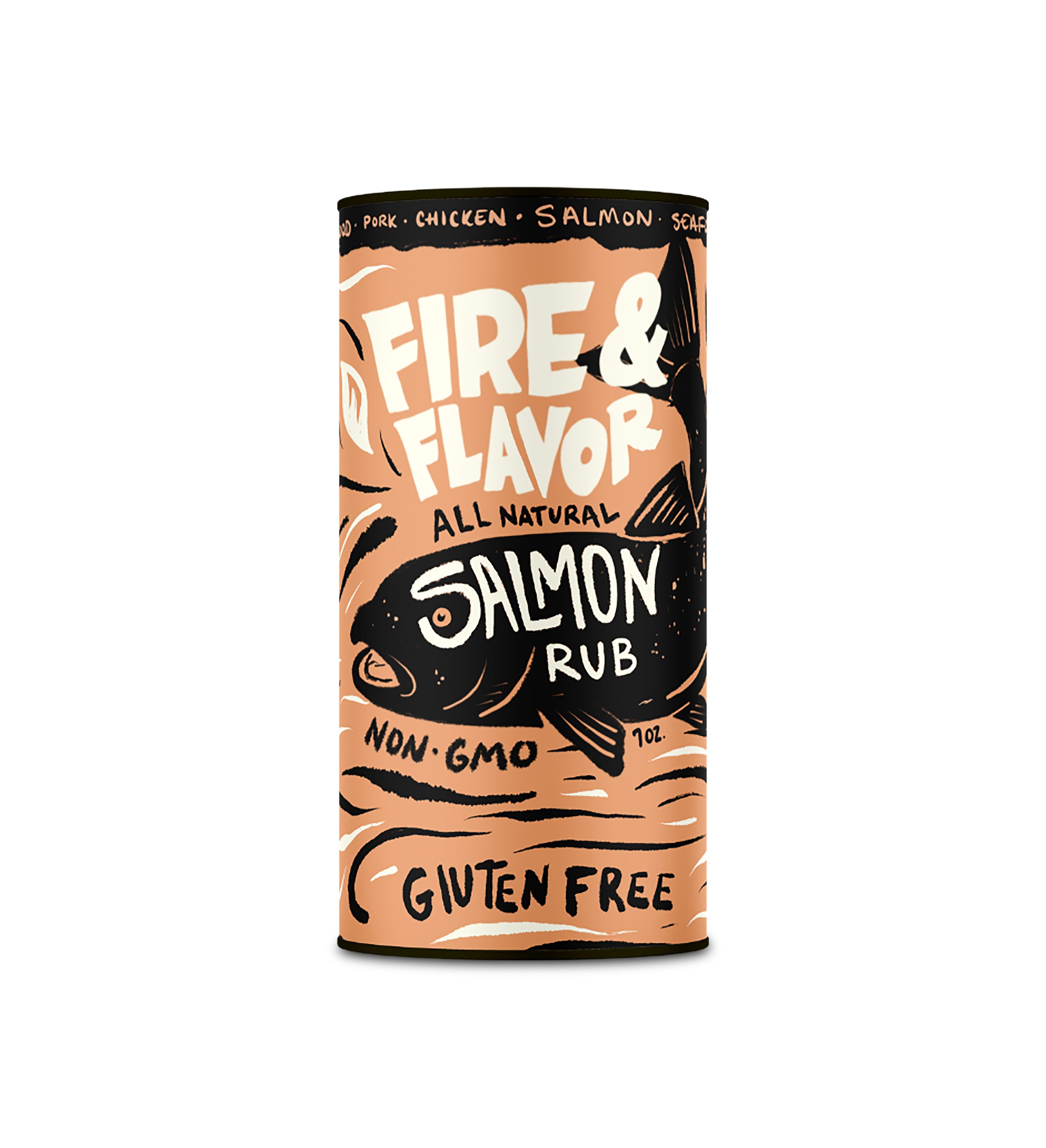 Fire & Flavor All Natural Coffee Rub, 9oz, Brown