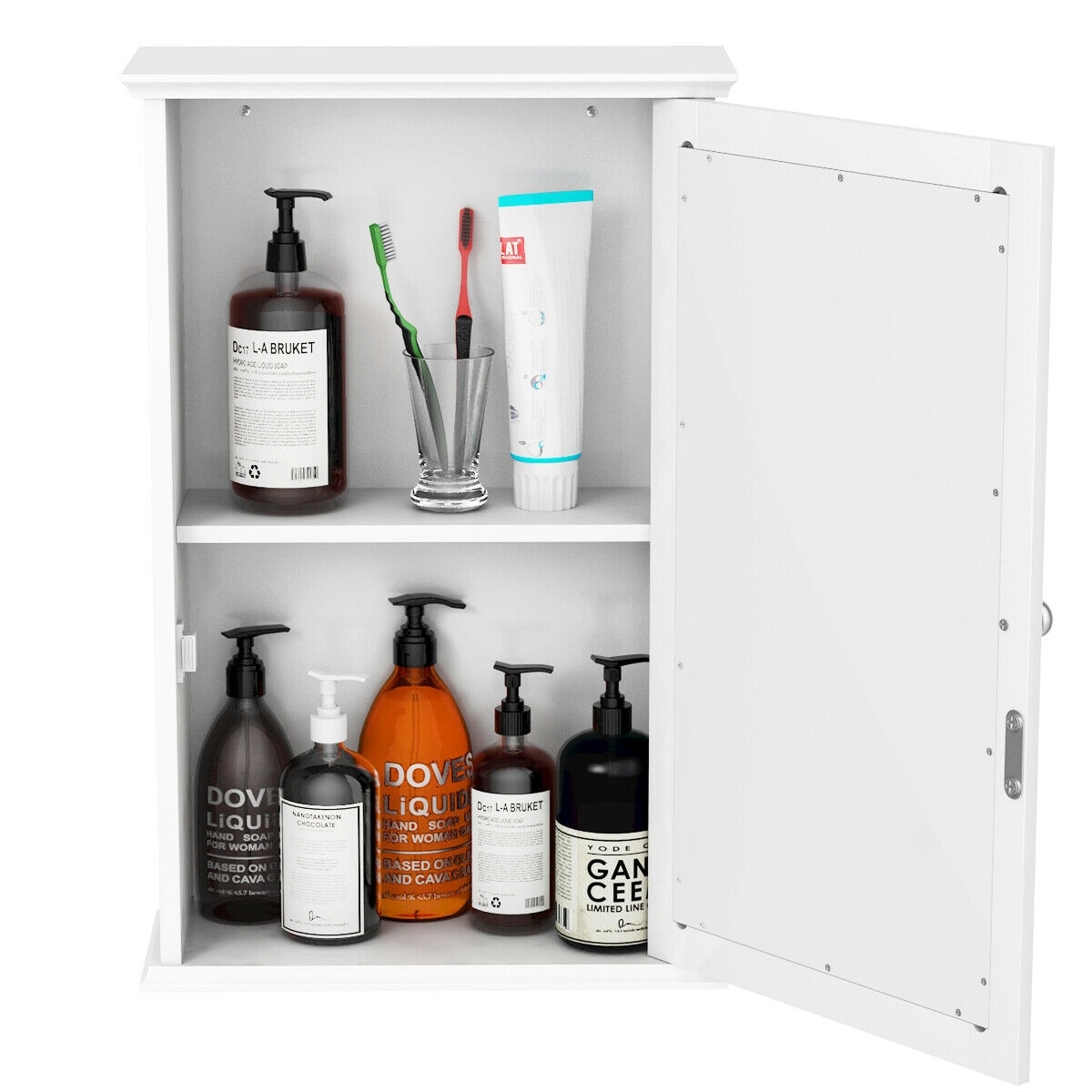 Forclover HYFC-BA846WH Bathroom-Wall-Cabinets - View #4