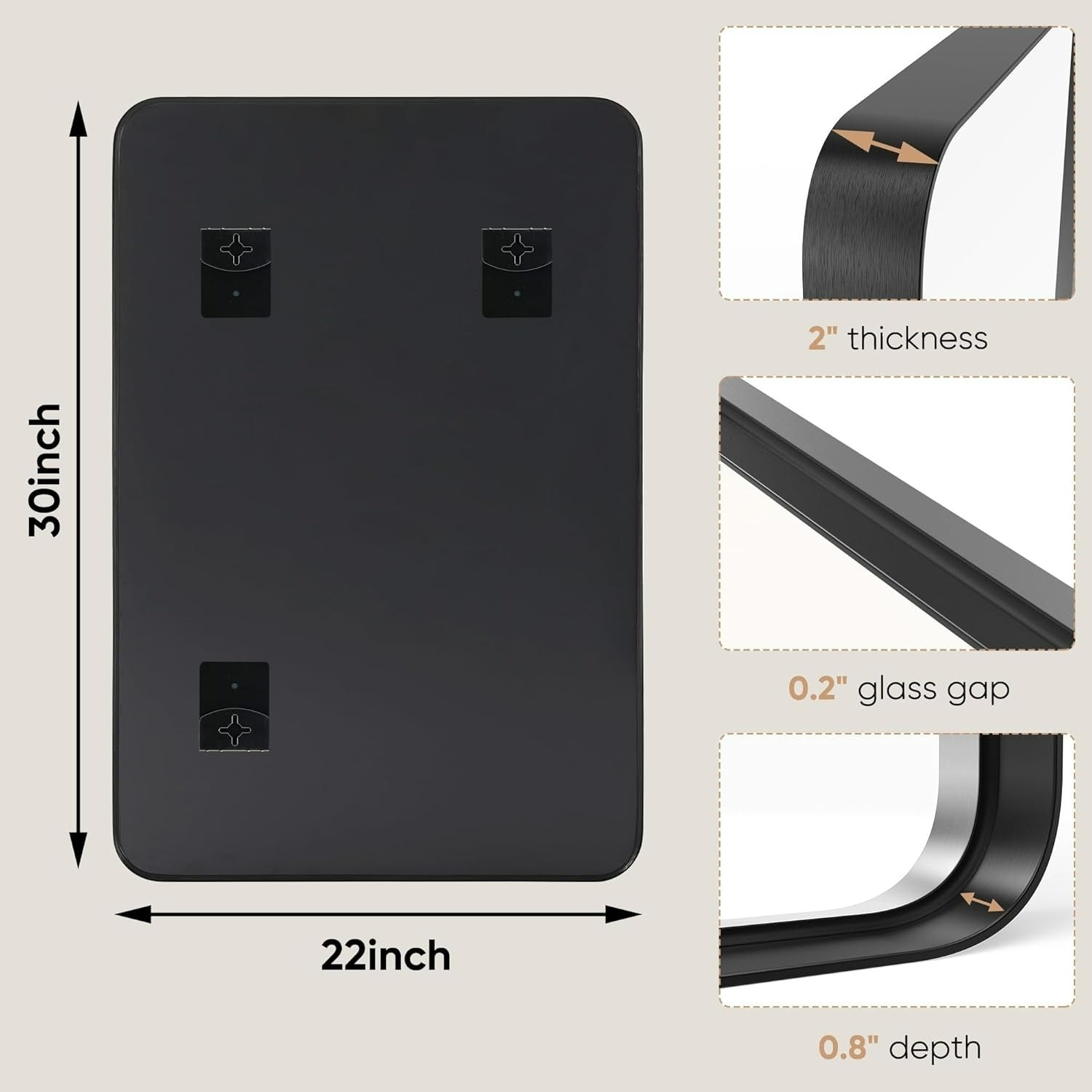 Paradigms Interiors 514068524328 Makeup-Mirrors - View #2