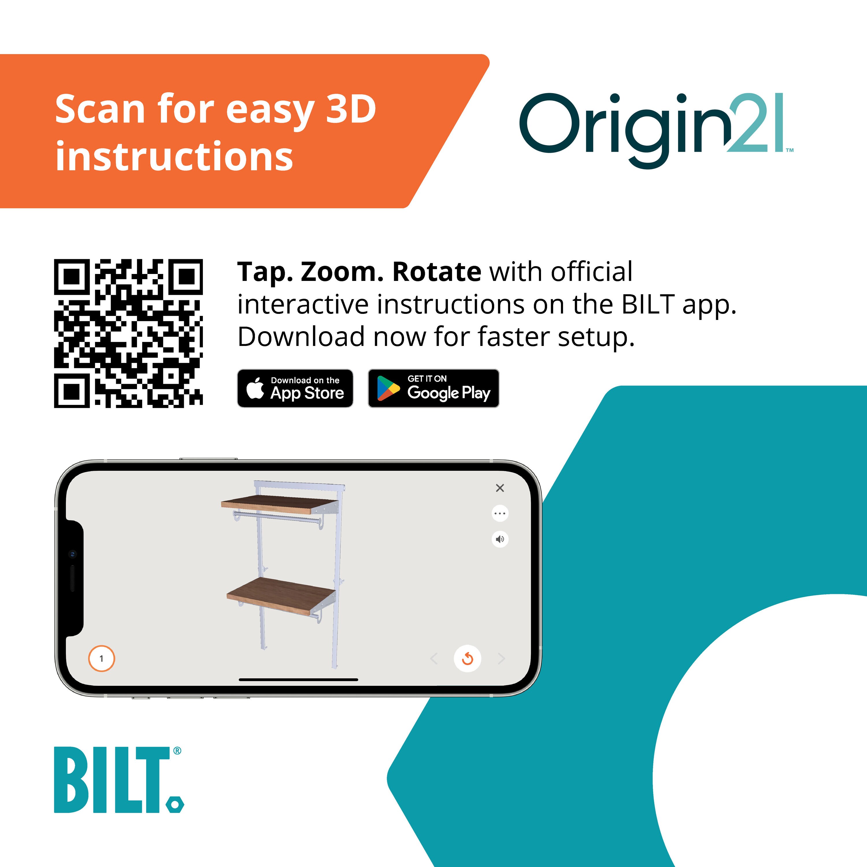 Origin 21 WD2KIT-16-OAK Wood-Closet-Kits - View #19