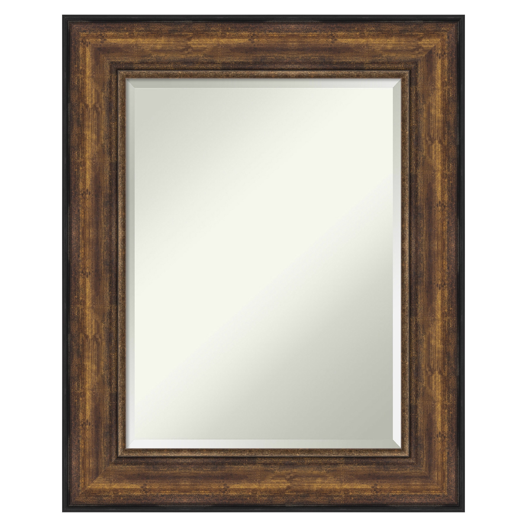 Amanti Art DSW4593106 Ballroom 25.5-in x 31.5-in Framed Rectangle Bathroom Vanity Mirror ( Burnished Bronze )