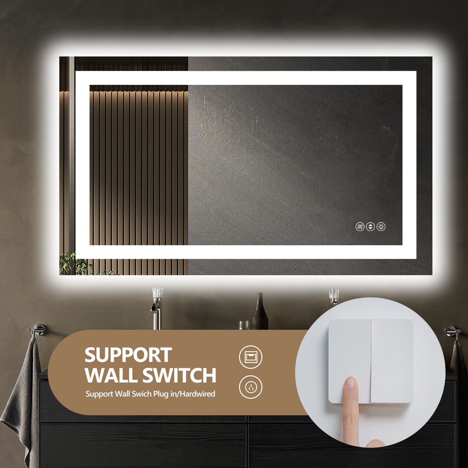 WELLFOR GIBEMR8436S Framed-Bath-Mirrors - View #6