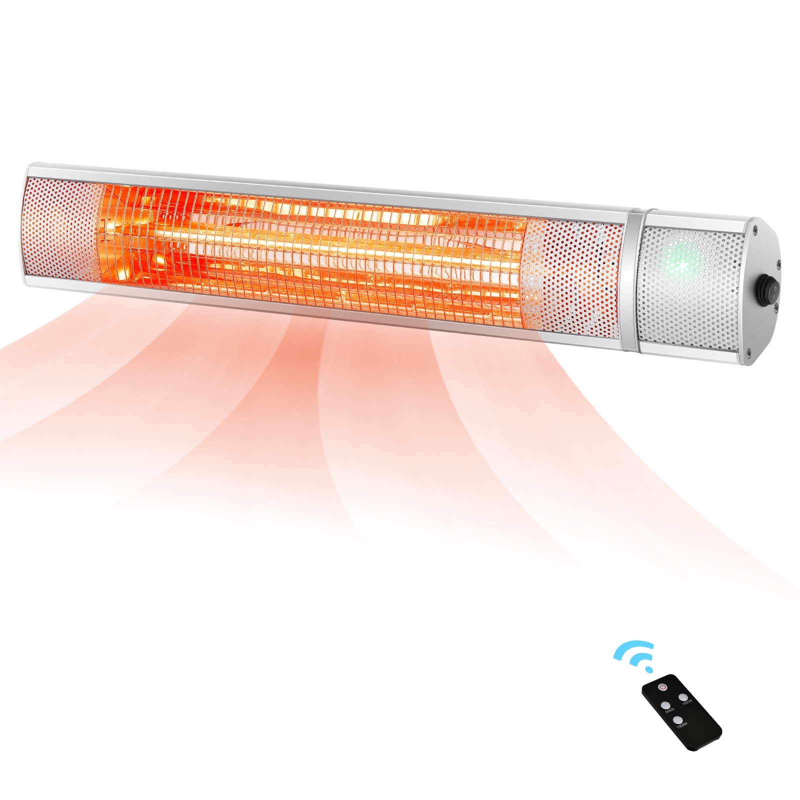 Goplus FP10034US-SL 120 -Volt Sliver Aluminum Electric Patio Heater
