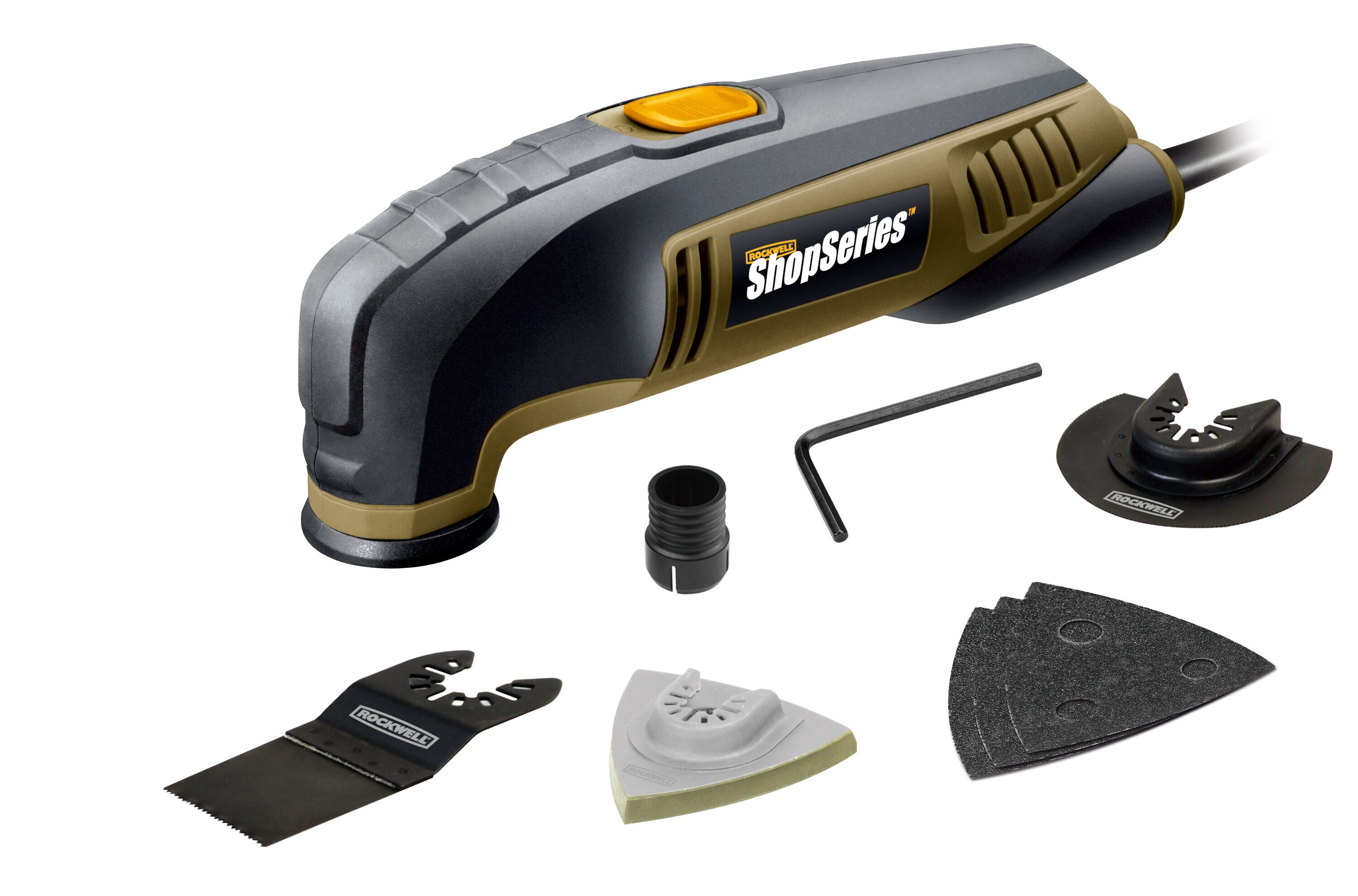 ROCKWELL SS5120 Corded 2.3-Amp Variable Speed Oscillating Multi-Tool Kit