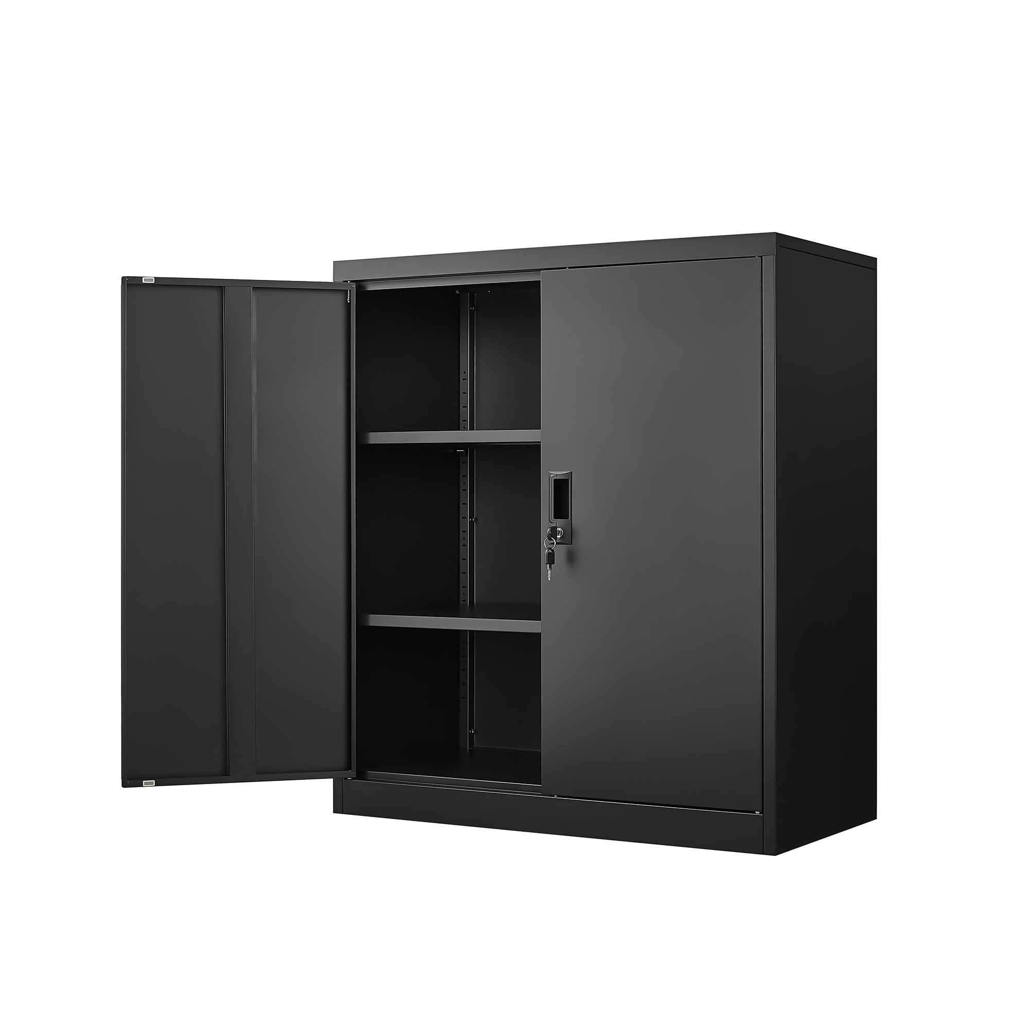SINOFURN Black 31.5-in File Cabinet