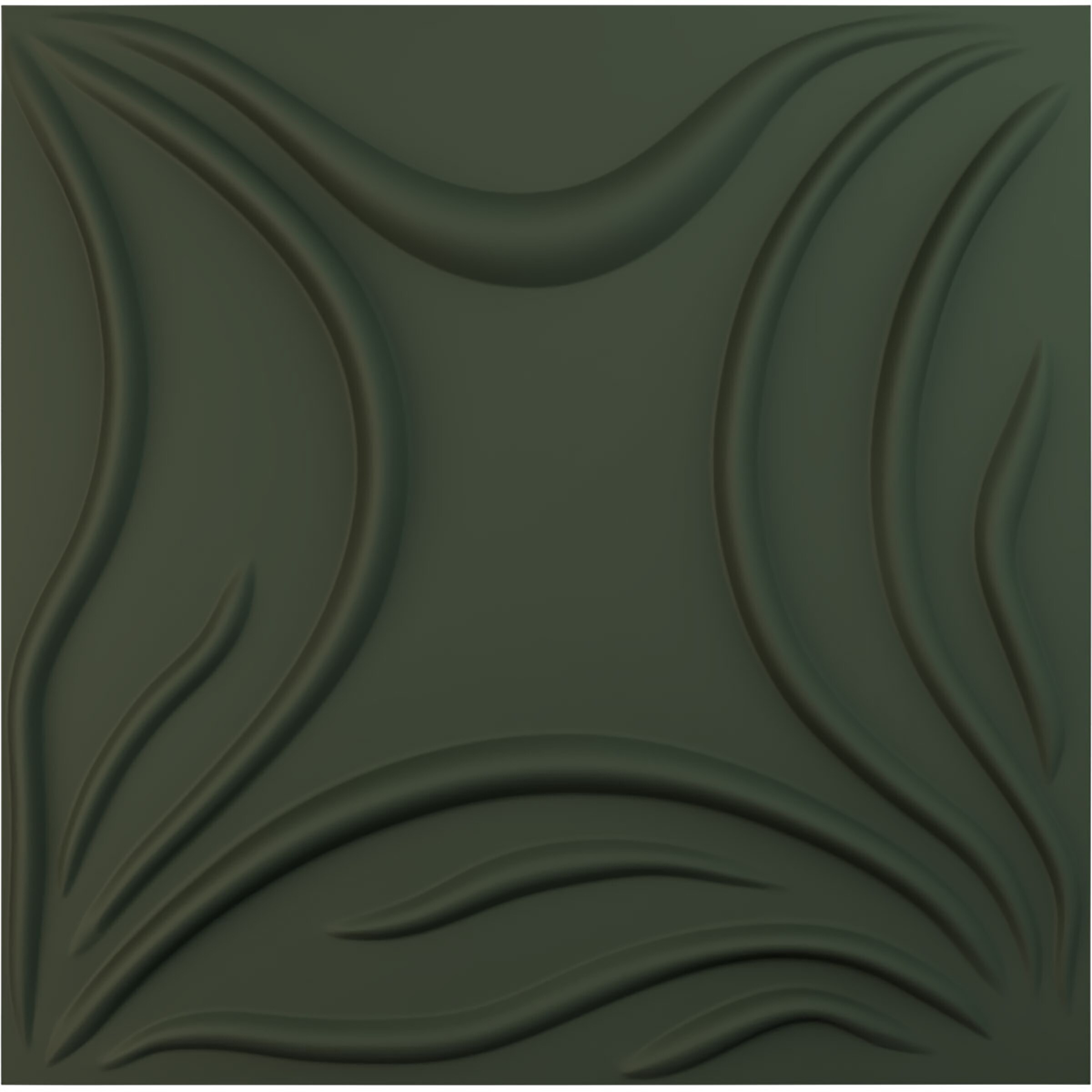 Ekena Millwork WP20X20SVGHC-CASE-12 19-5/8-in x 19-5/8-in Embossed Paintable/Stainable Green PVC Wall Panel ( 12 -Pack, Covers 32.04 )