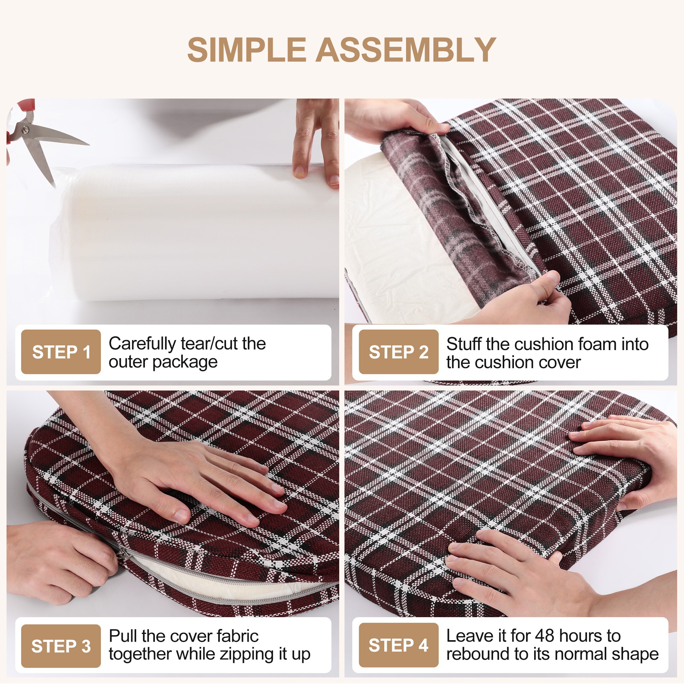 AAAAAcessories LS-DCCLH-CGHONG-2P Indoor-Chair-Cushions - View #9