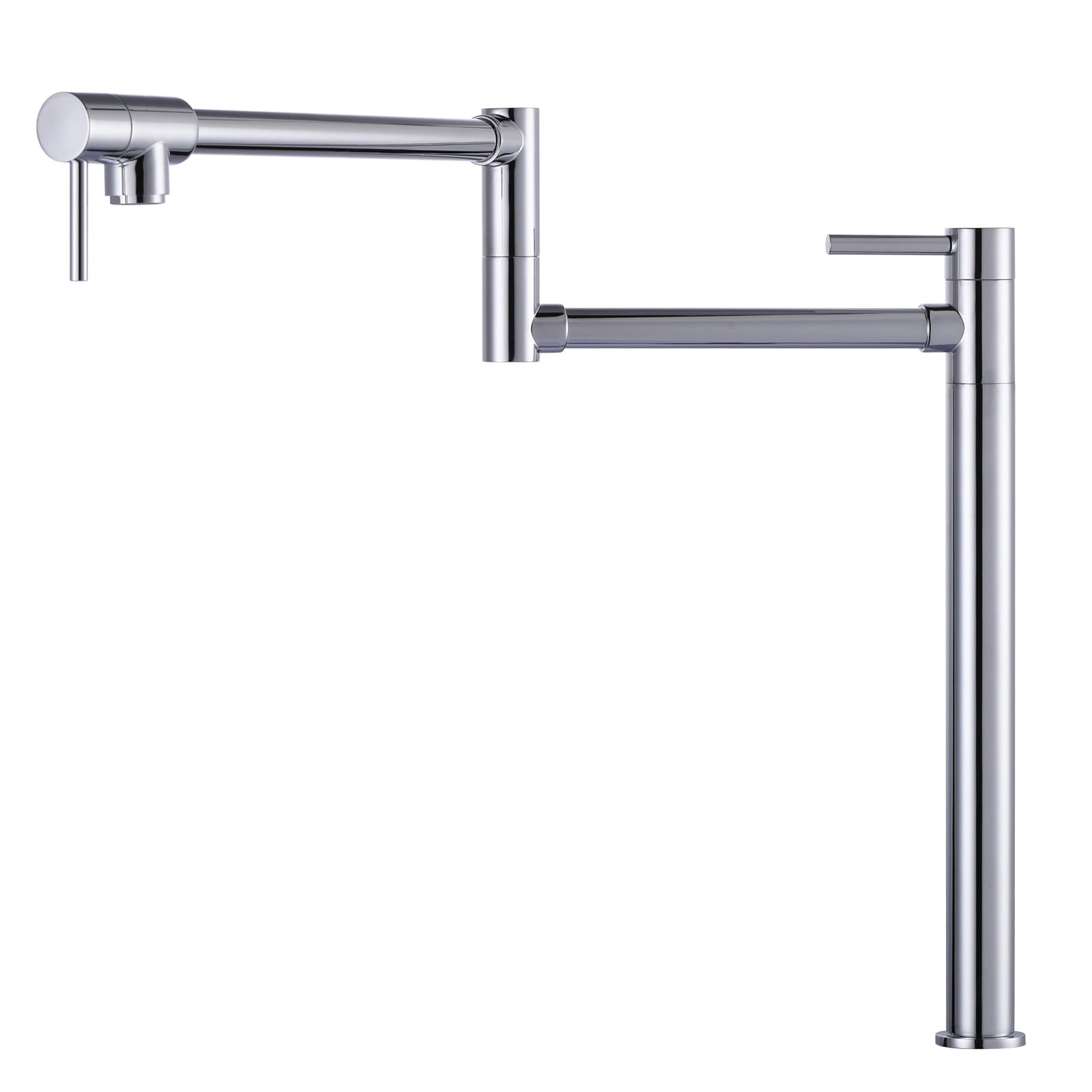 WOWOW 2315000C-LW Chrome Single Handle Deck-mount Pot Filler Kitchen Faucet