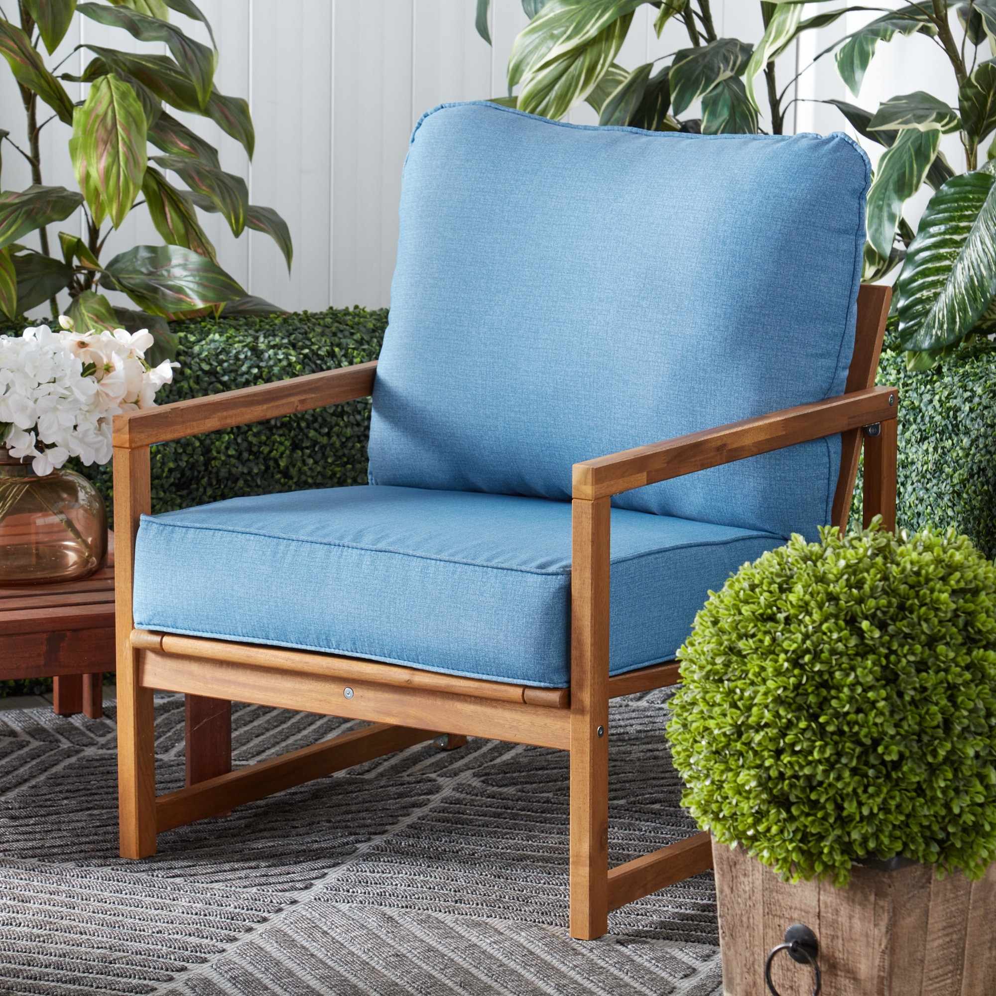 Greendale Home Fashions OC7825-DENIM Patio-Furniture-Cushions - View #2