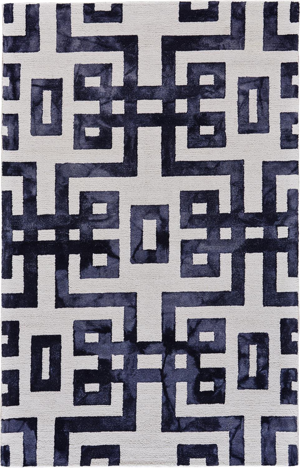 Ivory Tufted Handmade Wool Area Rug 8' x 11'