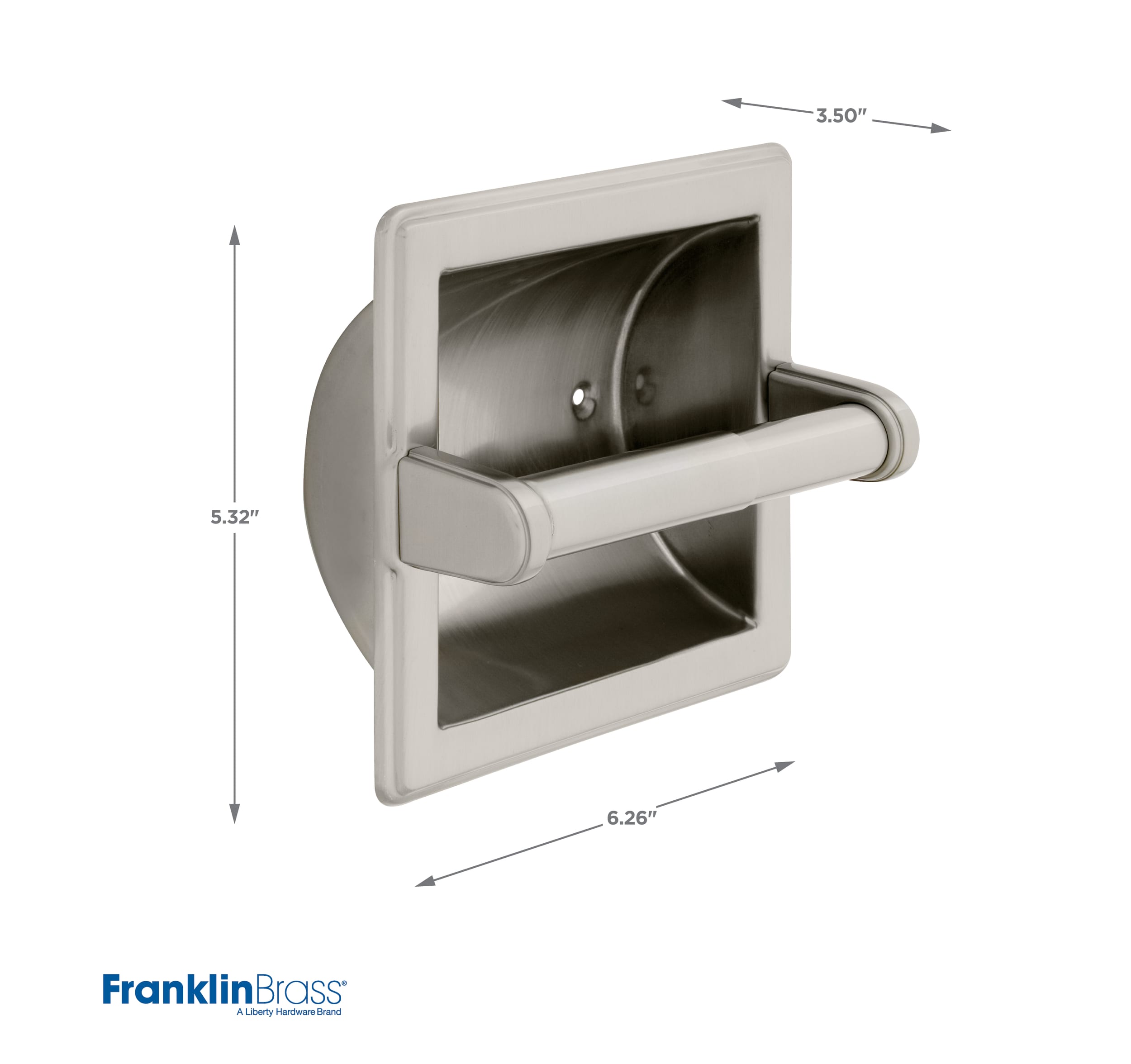 Franklin Brass 193150-SN Freestanding Toilet Paper Holder with Reserve, Satin Nickel