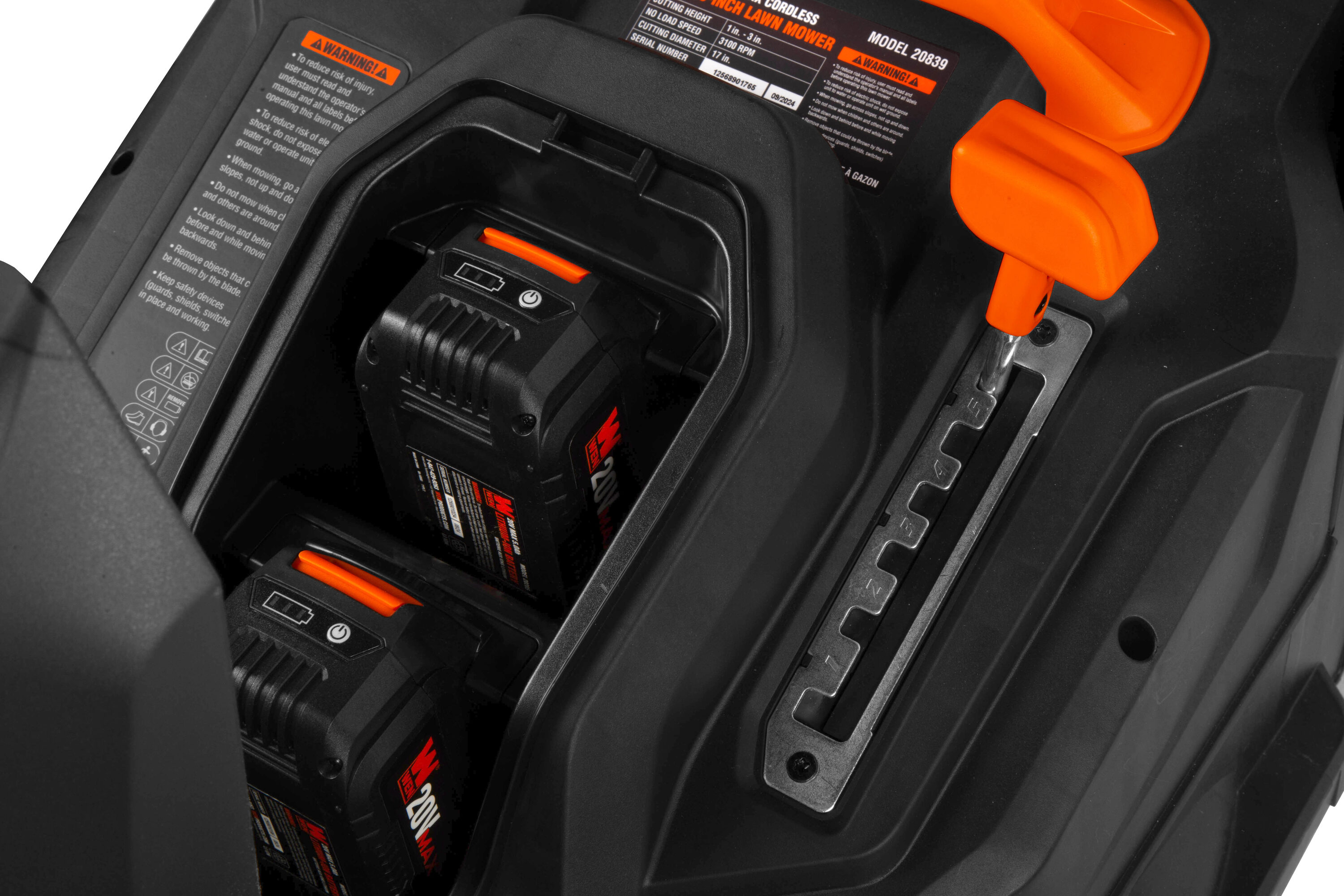WEN 20839 Cordless-Elec-Push-Mowers - View #3