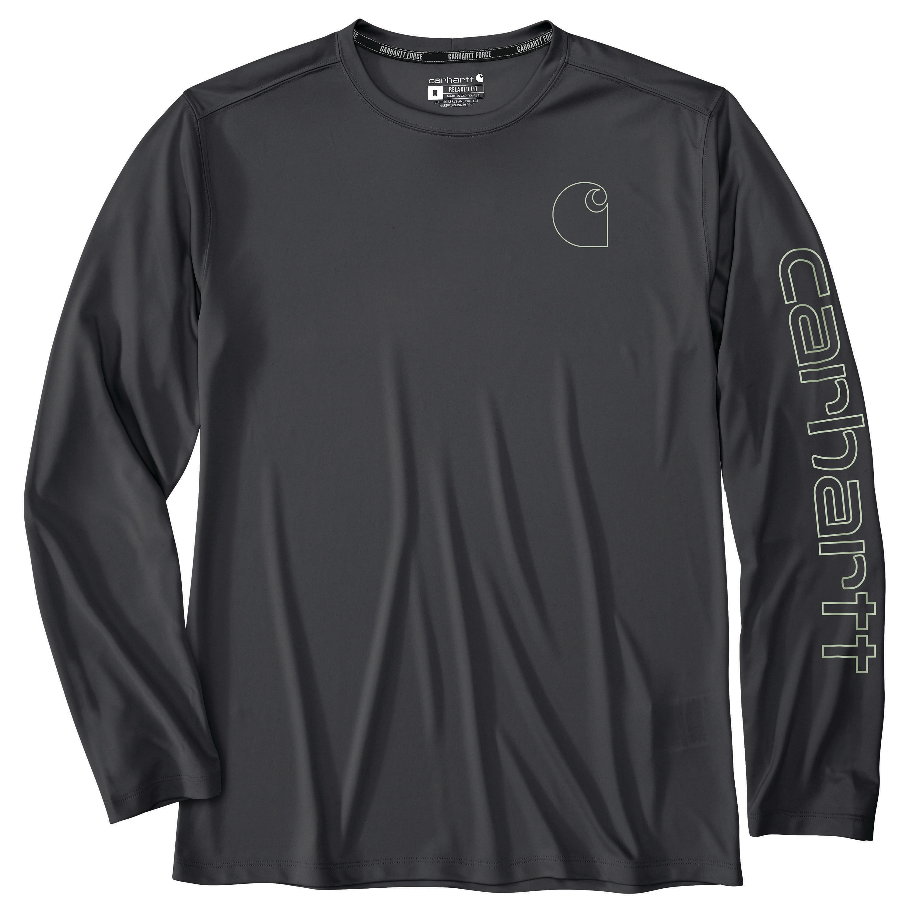 Carhartt 106164-STL2XLREG Men's Gray Jersey Long sleeve T-shirt ( 2XL )