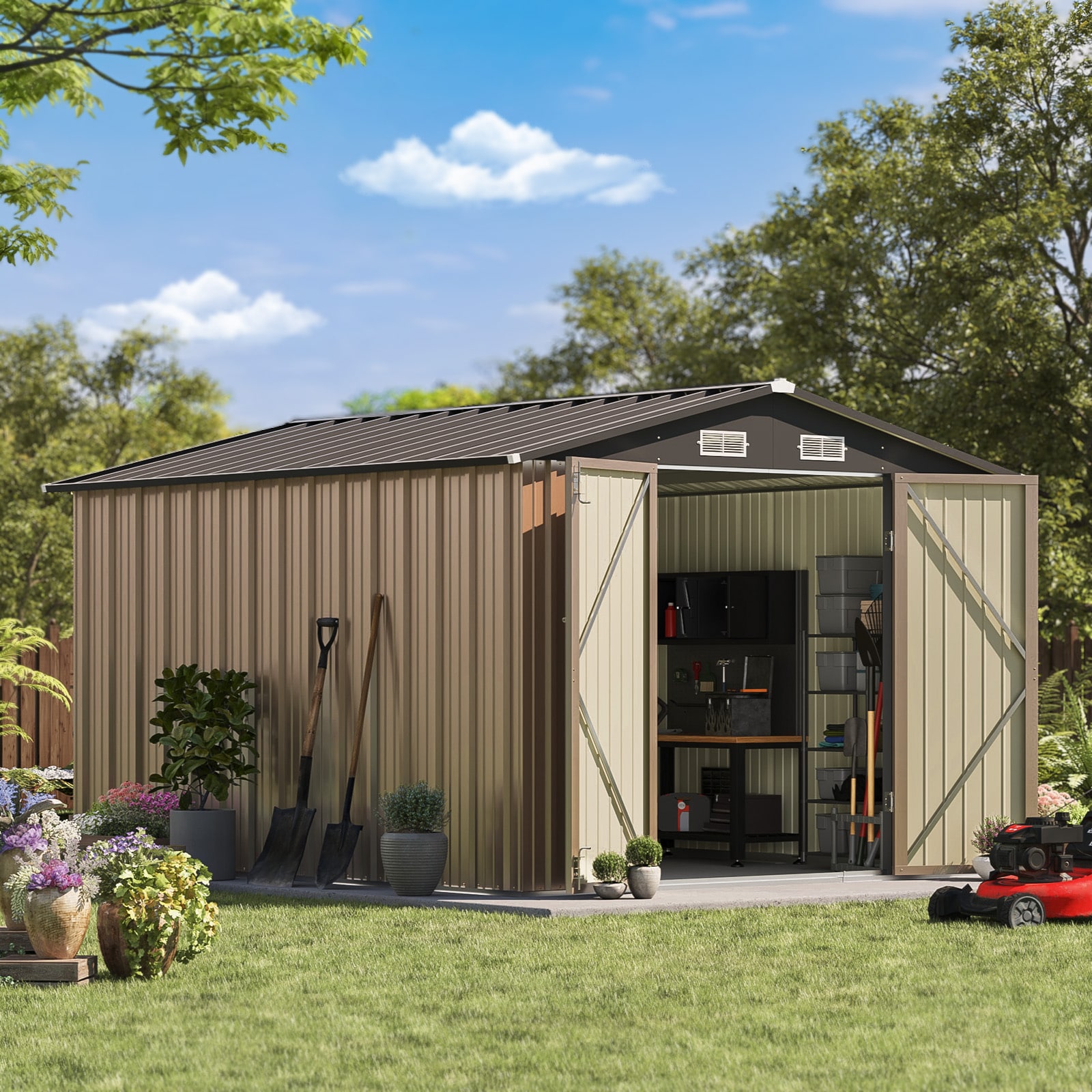 Patiowell WES-PS23-0355A-8 Metal-Storage-Buildings-Sheds - View #6