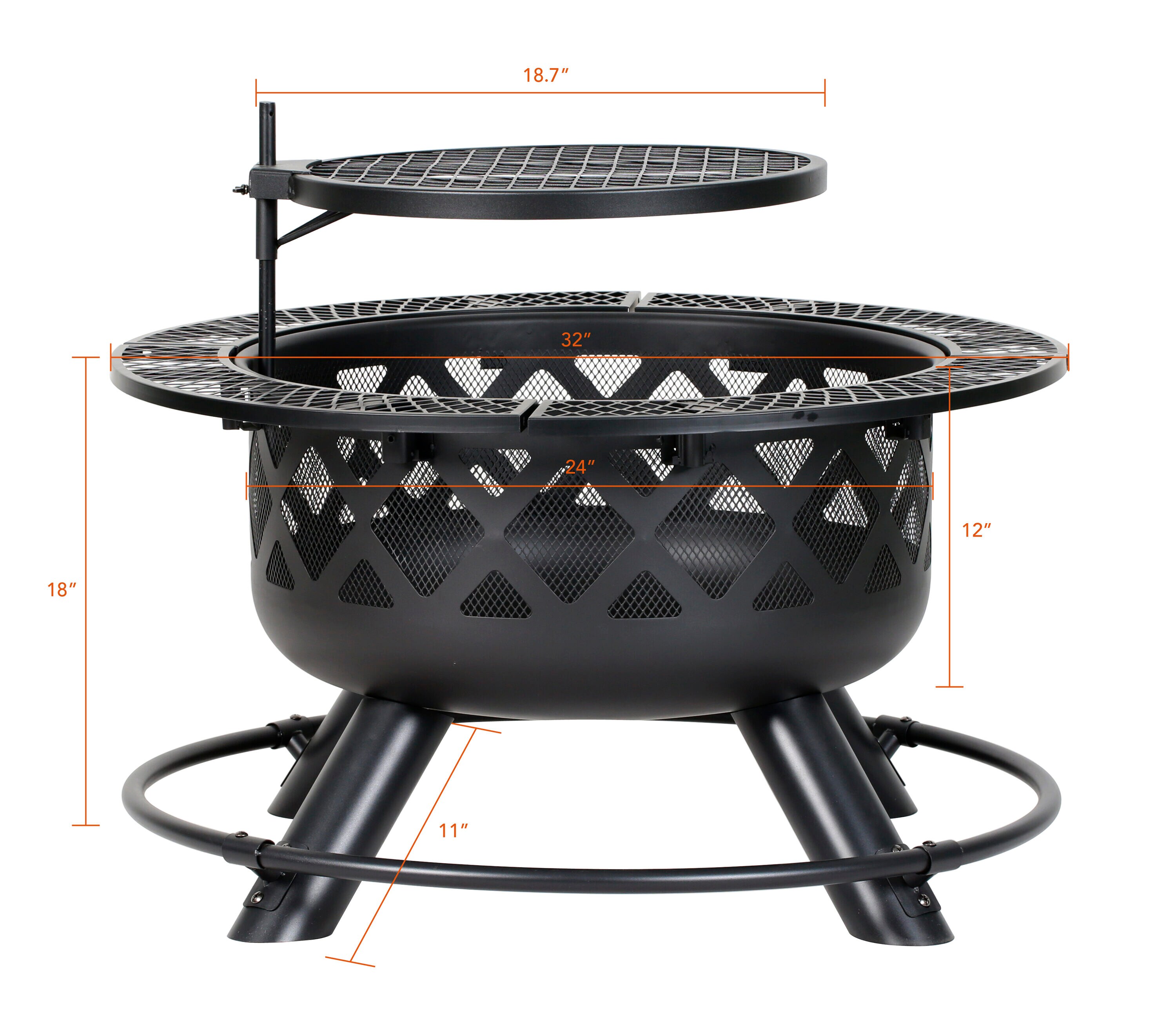 Wood Heater Ecomaxx Classic Pedestal - Metallic Black Fireplace