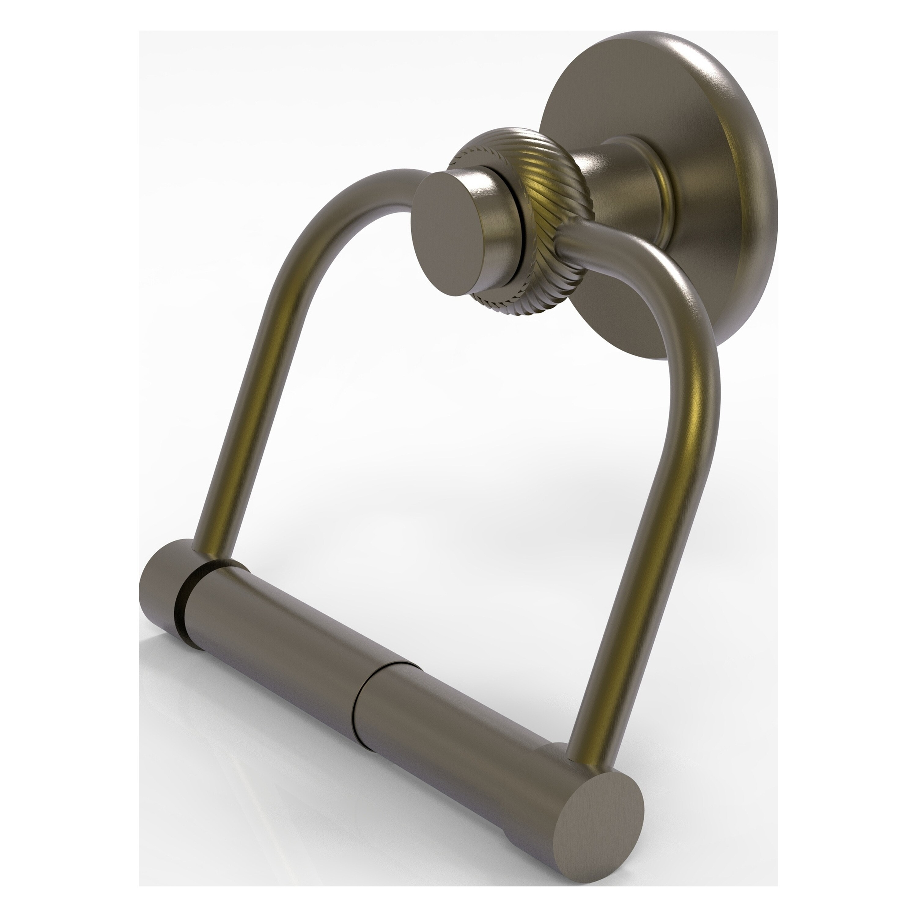 Allied Brass Mercury Antique Brass Wall Mount Double Post Toilet Paper  Holder in the Toilet Paper Holders department at