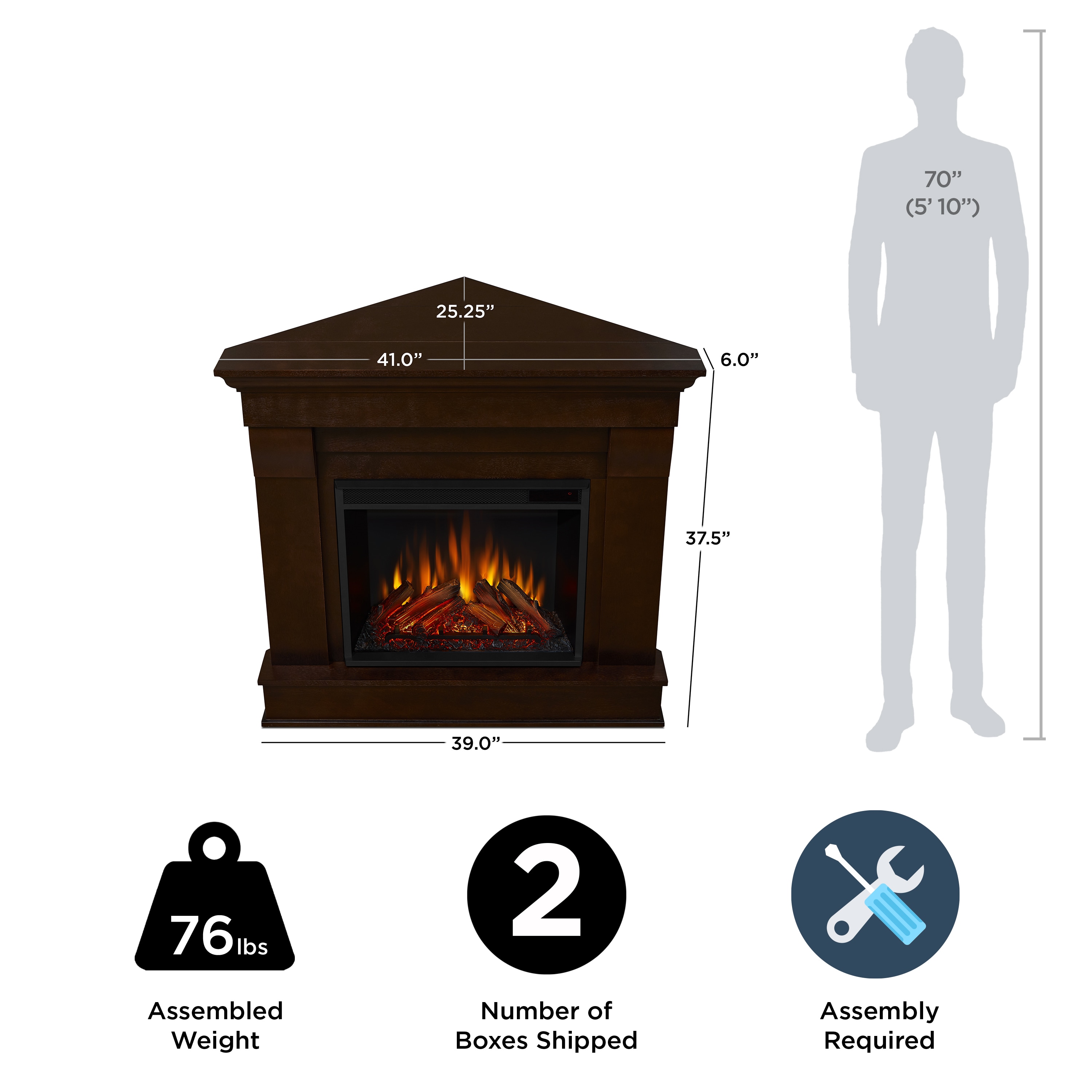 Real Flame 5950E-DW Electric-Fireplaces - View #11