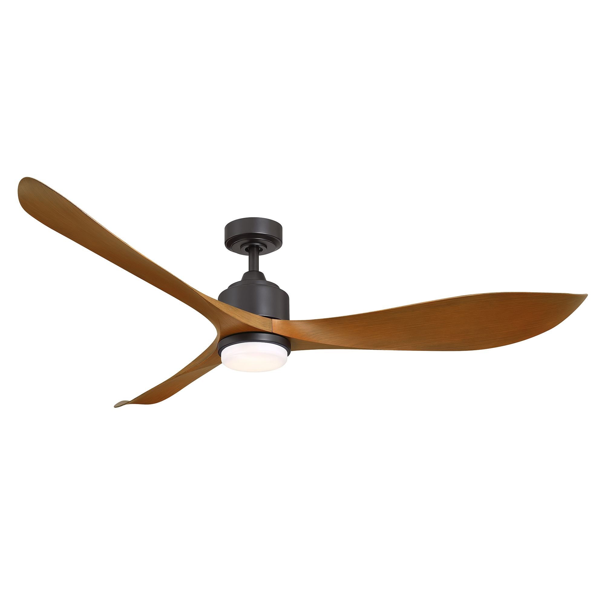 52" Ceiling Fan  Outdoor With Light 3 Speed Contemporary Rubbed Bronze LED NEW 