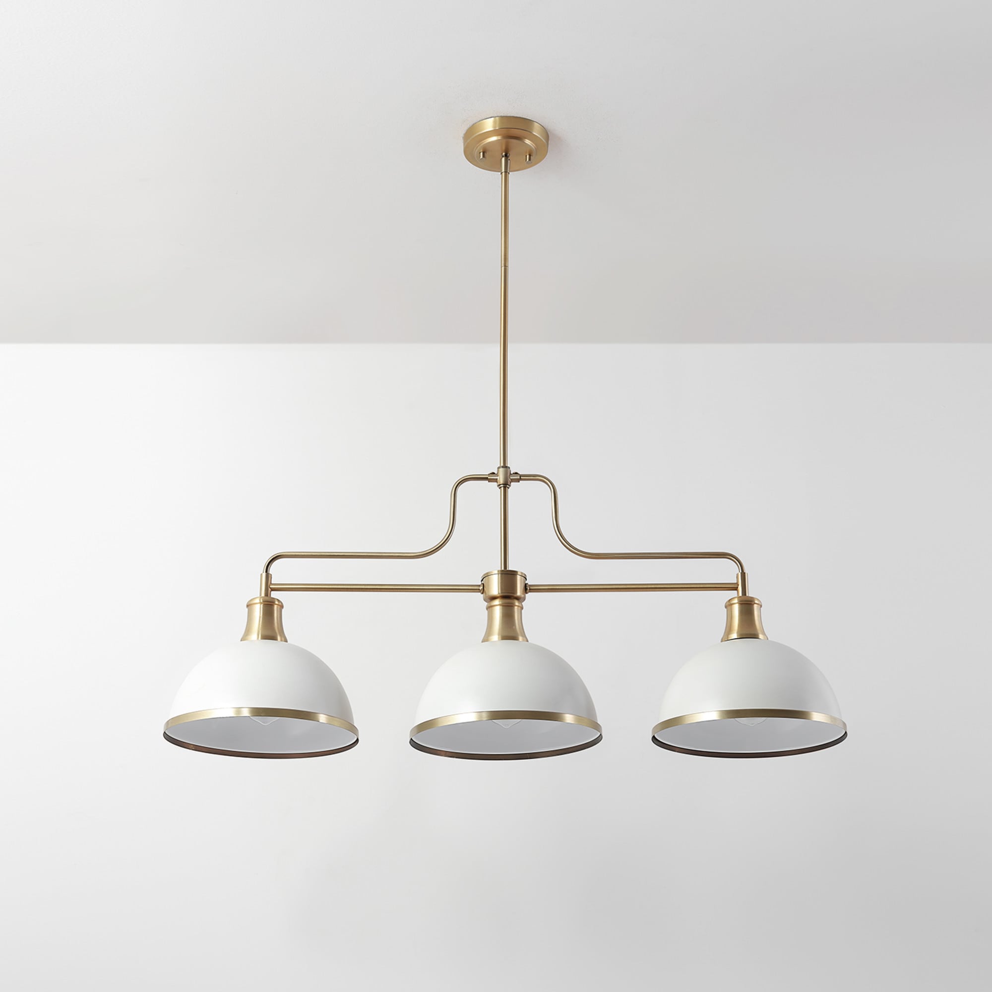 Globe Electric Beckett 3-Light Matte Brass Glam Dry rated Chandelier in ...