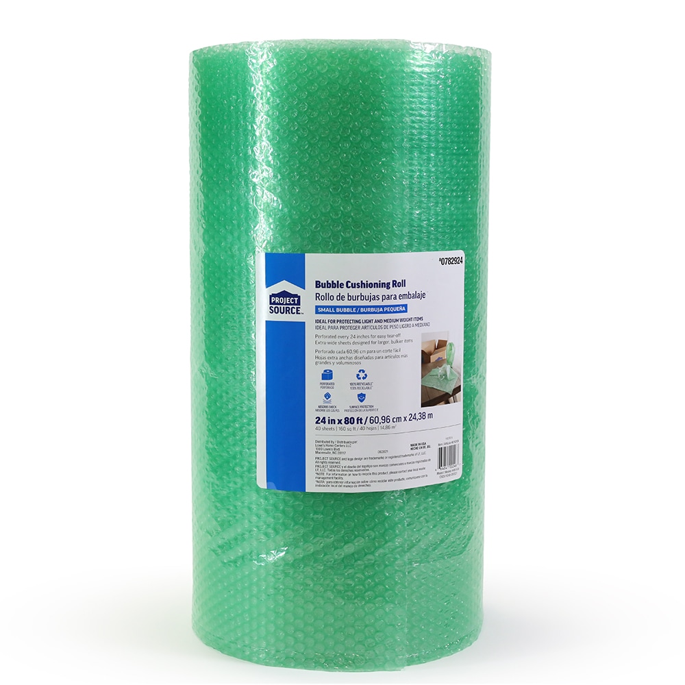 Project Source 24-in x 50-ft Bubble Cushion in the Packing Supplies  department at