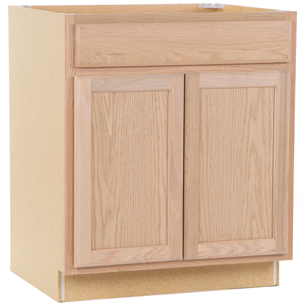 Project Source 30-in W x 35-in H x 23.75-in D Natural Unfinished Oak 1 ...