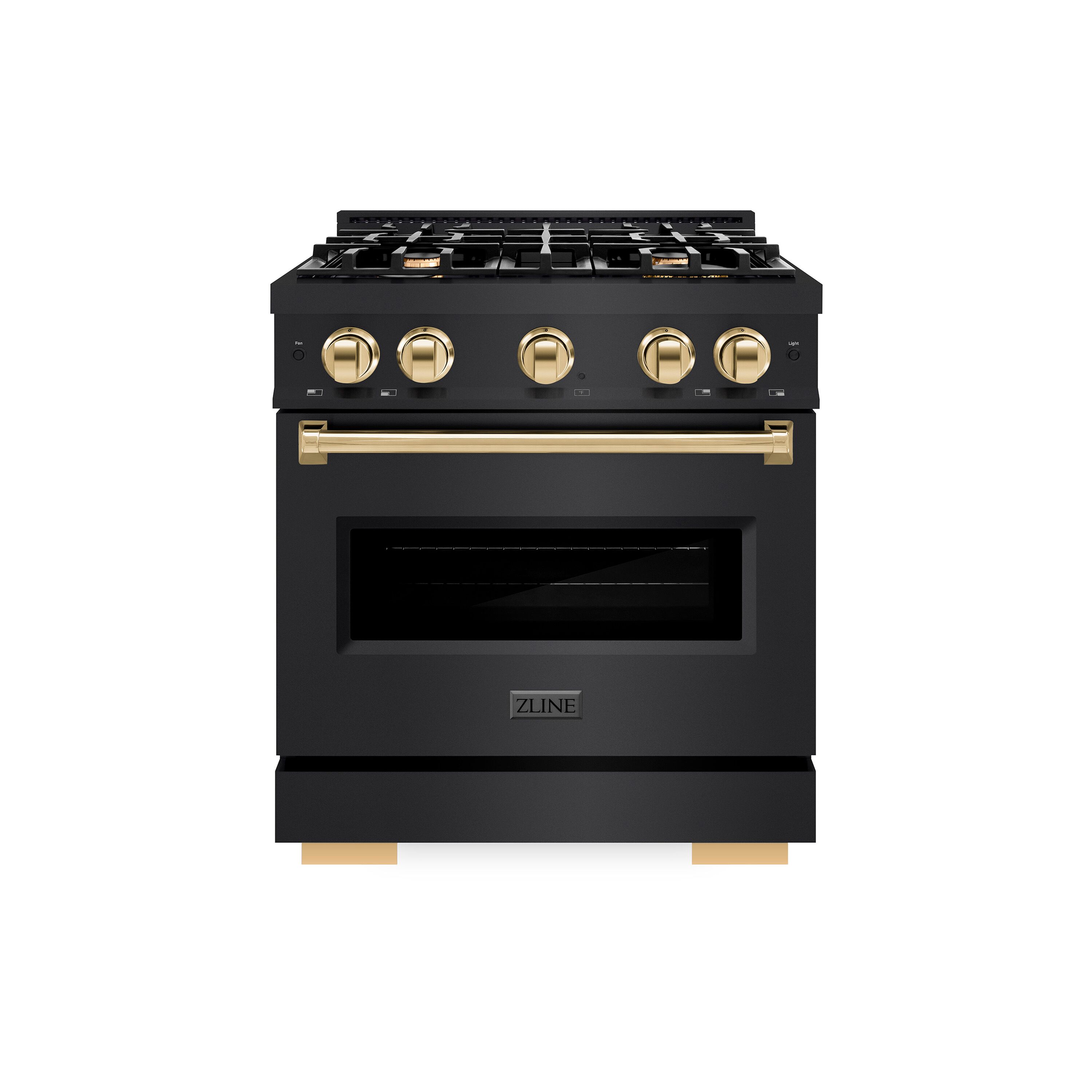 ZLINE KITCHEN & BATH CGRBZ-30-G Classic 30-in 4 burners 4.2-cu ft Convection Oven Freestanding Liquid Propane Gas Range ( Polished Gold )