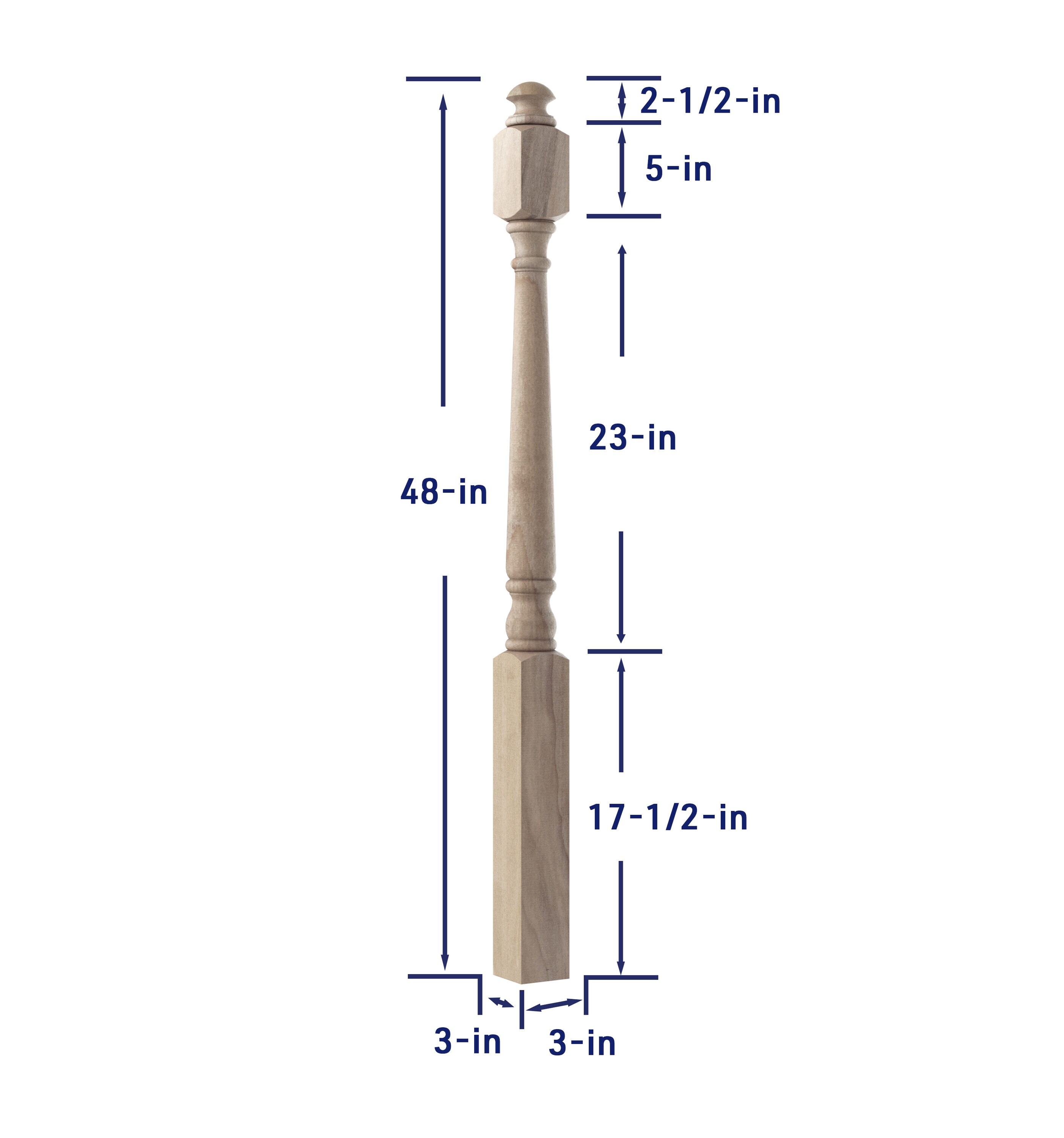 Crown Heritage 4424180 Interior-Stairpart-Newel-Posts - View #4