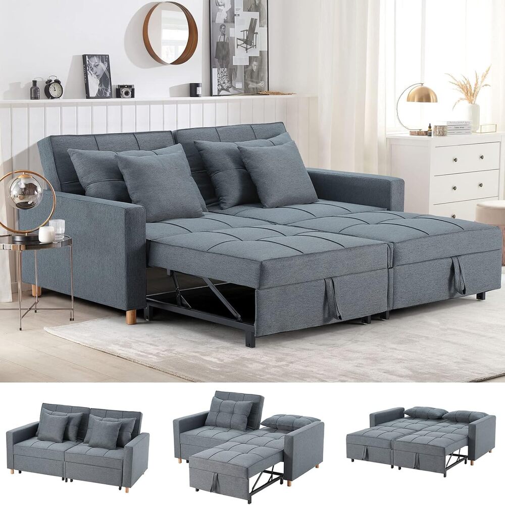 AECOJOY 13170DG-LS01 Dark Grey Contemporary/Modern Full Sofa bed