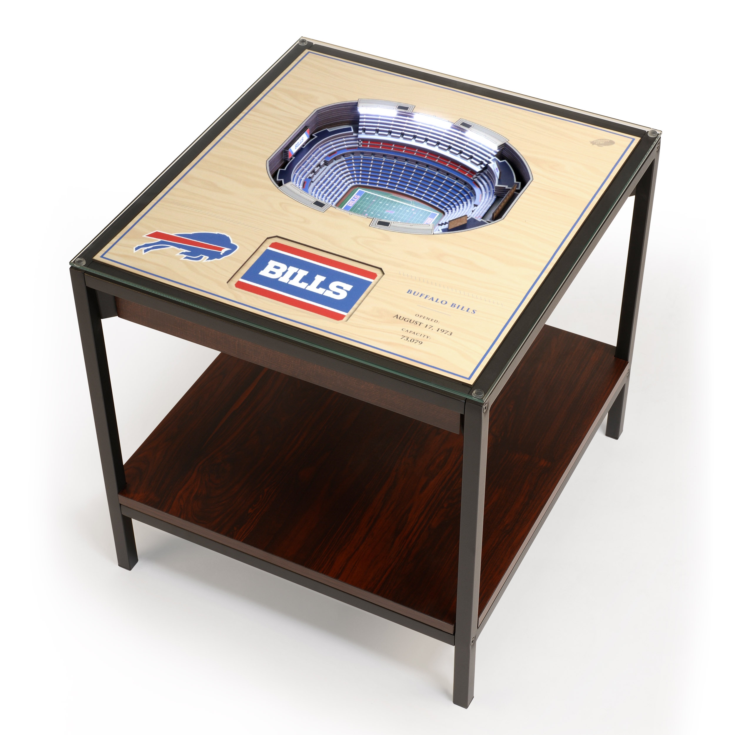 StadiumViews 25-Layer StadiumView Lighted End Table 22-in W