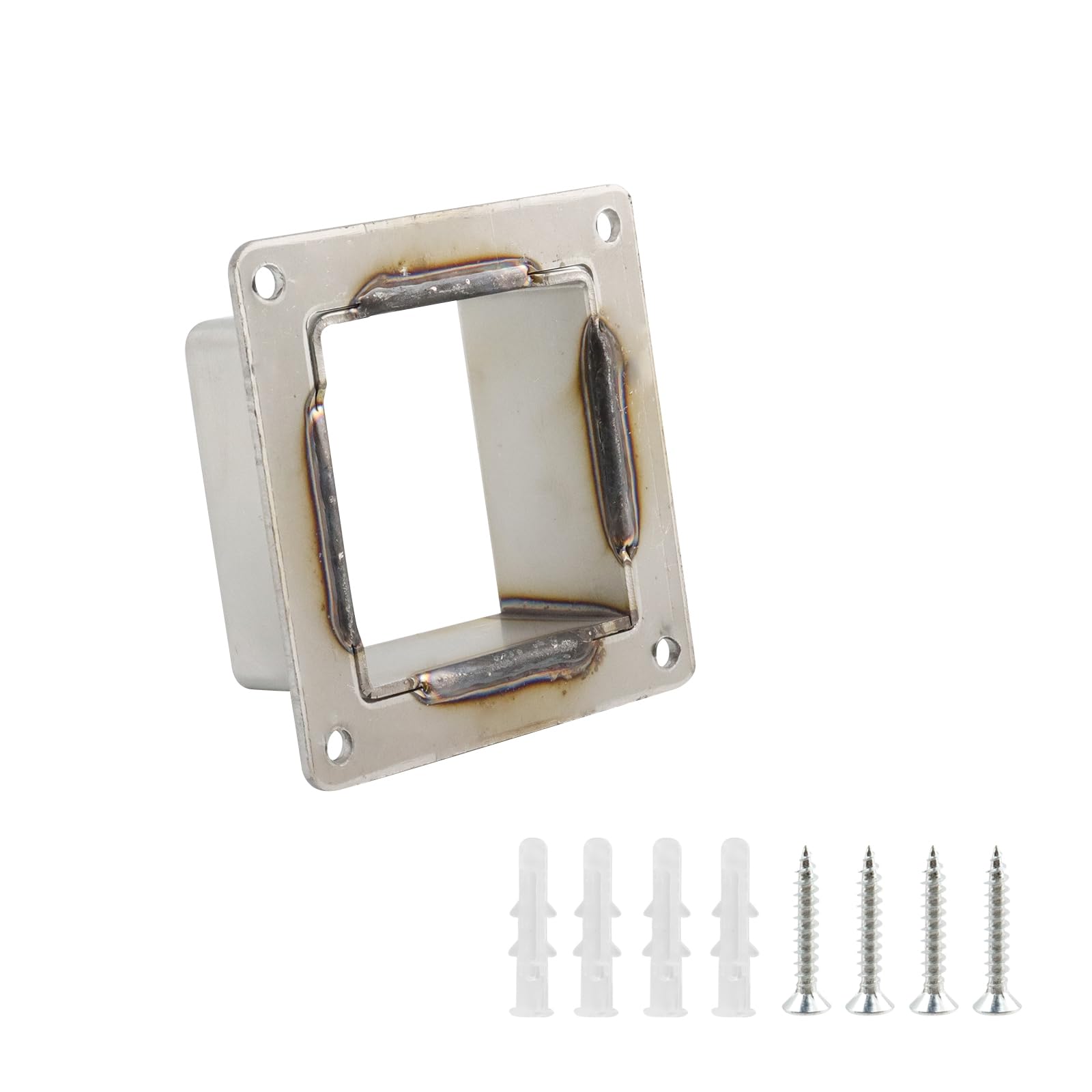 Afoxsos 8 PCS Stainless Steel Square Post Bases with Flange Anchor ...