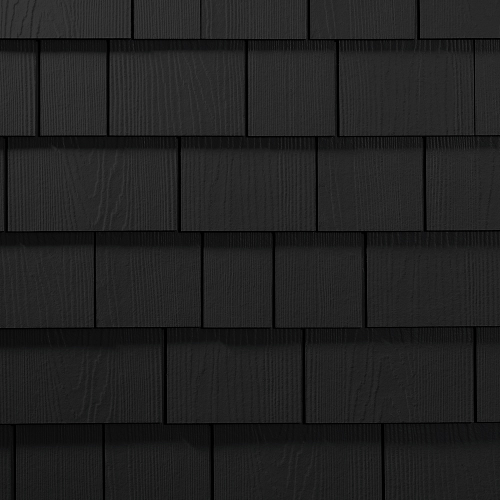 James Hardie Magnolia Home Collection HZ10 Fiber Cement Cedarmill Shingle  Siding Panel Midnight Soot 15.25-in x 48-in in the Fiber Cement Siding  department at