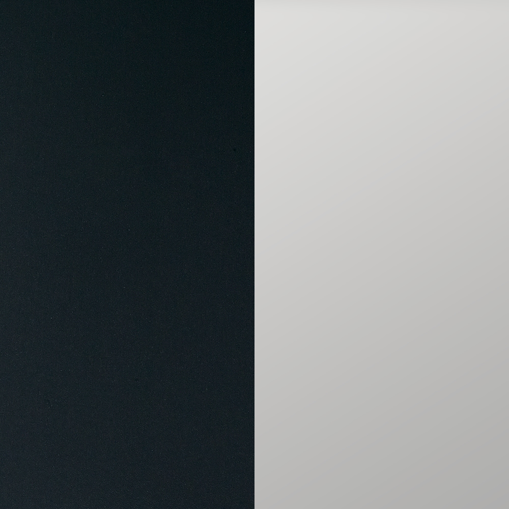 Oberon Matte Black and Frosted Acrylic Round Cabinet Knob